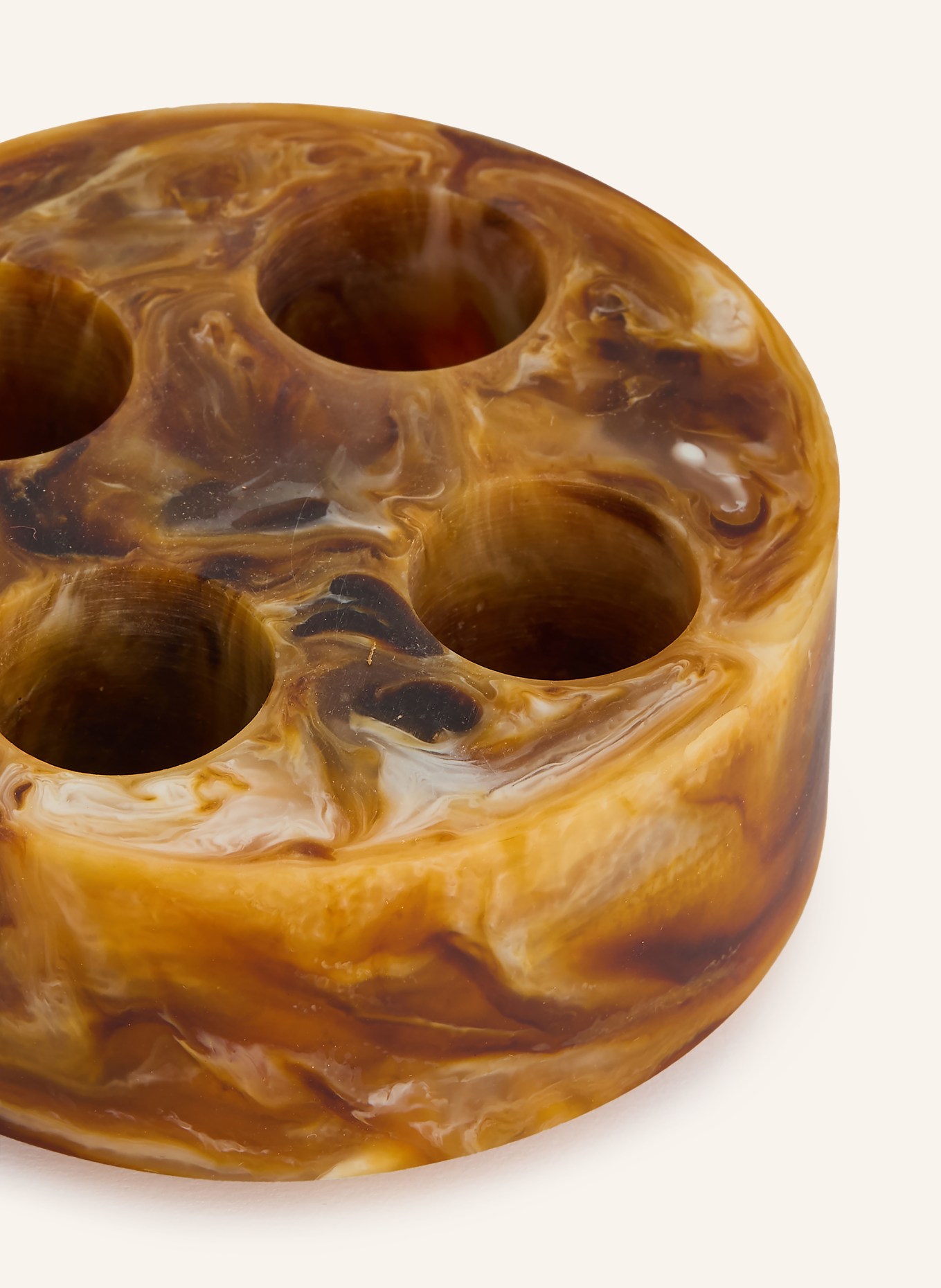 Ferm LIVING Zahnbürstenhalter MIST: DUNKELBRAUN / COGNAC