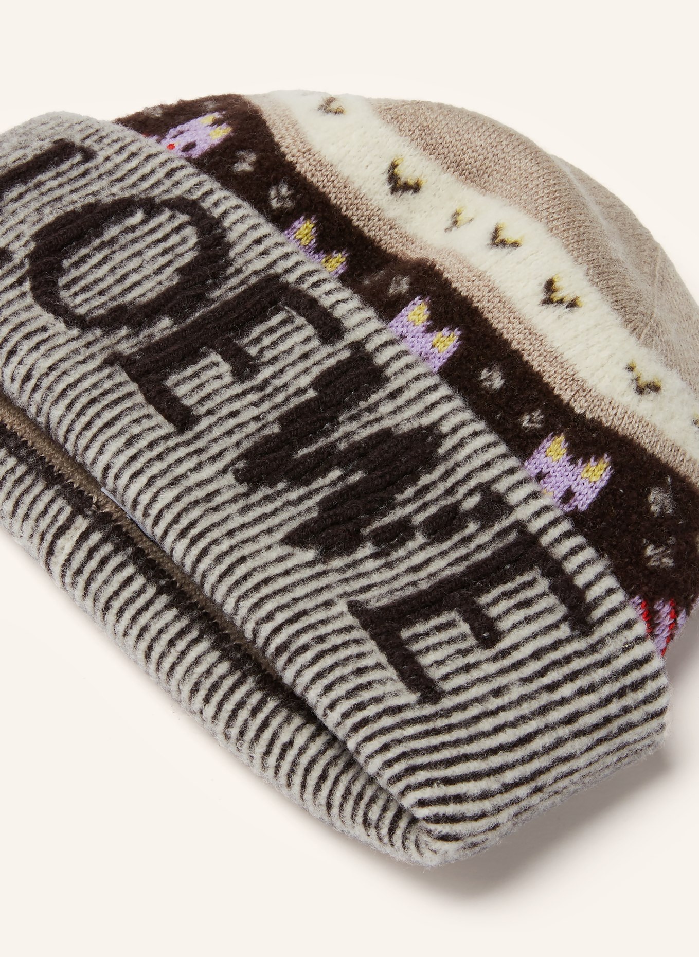 LOEWE čepice: BÉŽOVÁ / TMAVĚ HNĚDÁ / REŽNÁ