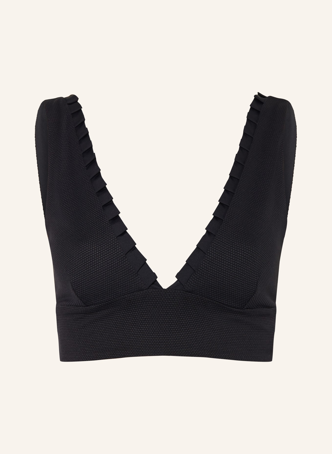 MYMARINI Bralette-Bikini-Top NO 5 zum Wenden mit UV-Schutz 50+: SCHWARZ
