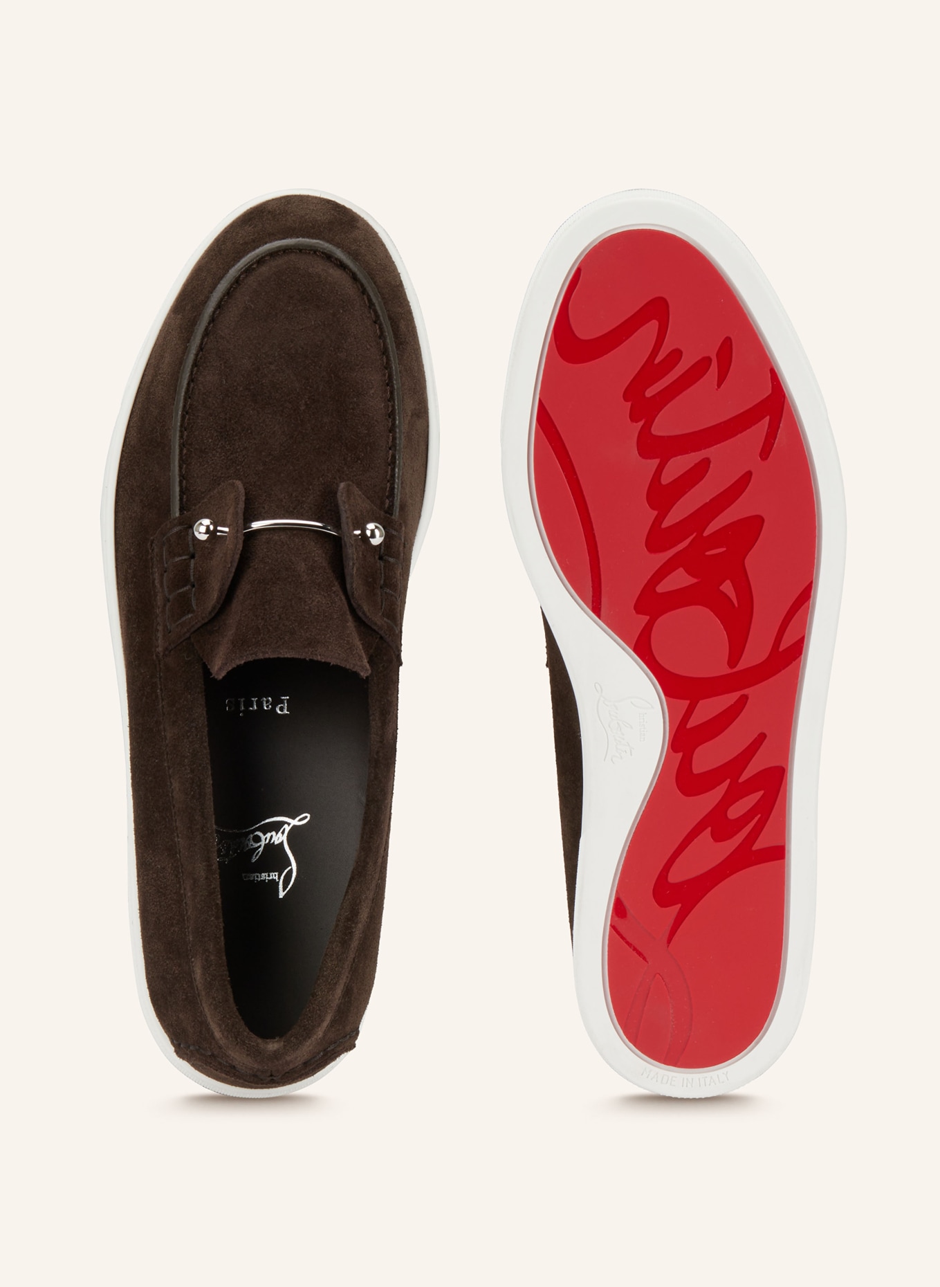 Christian Louboutin Loafer CHAMBELIBOAT: DUNKELBRAUN