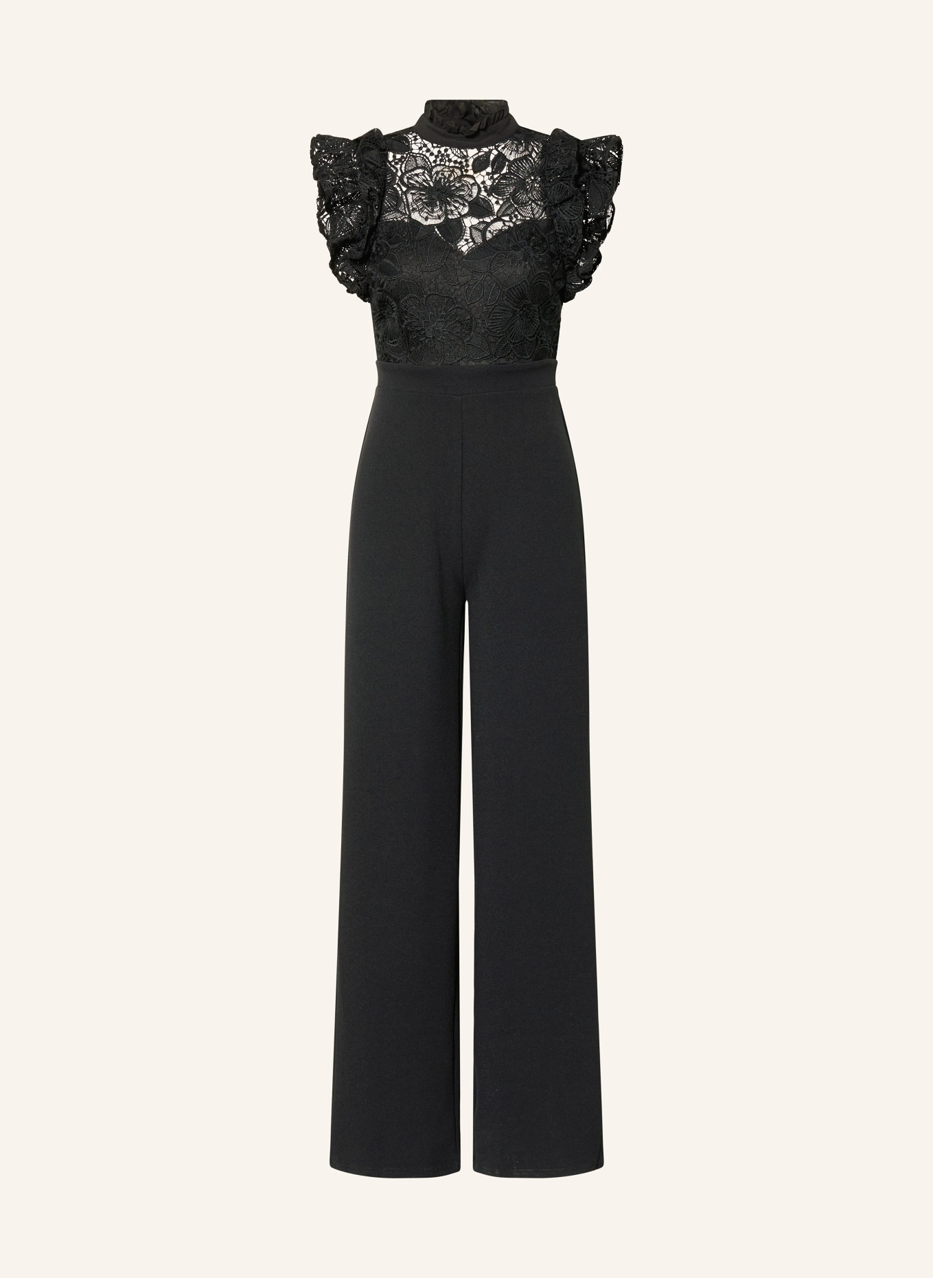 LIPSY Jumpsuit mit Spitze: SCHWARZ