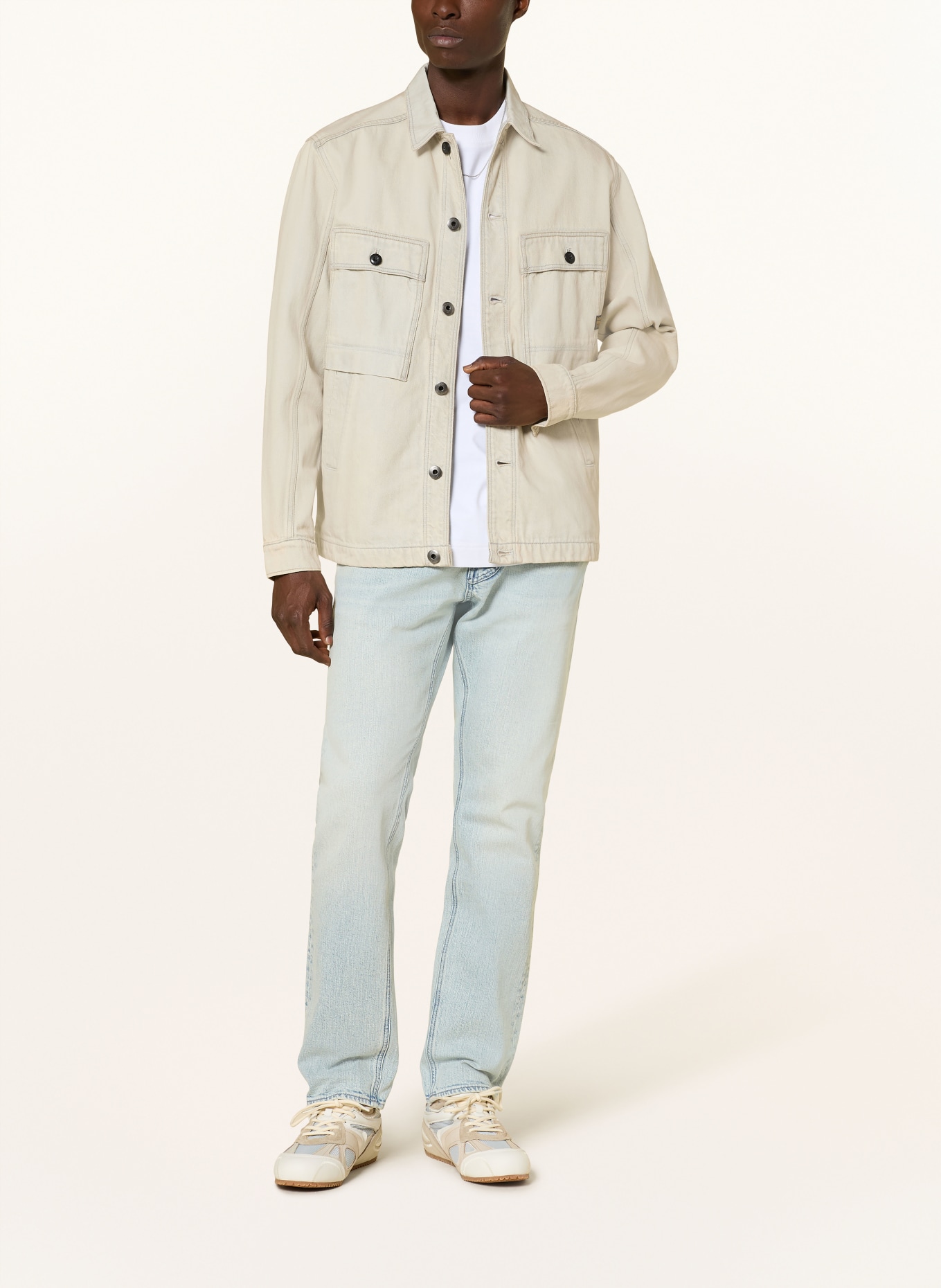 G-Star Surveste en jean MOSA: CRÈME