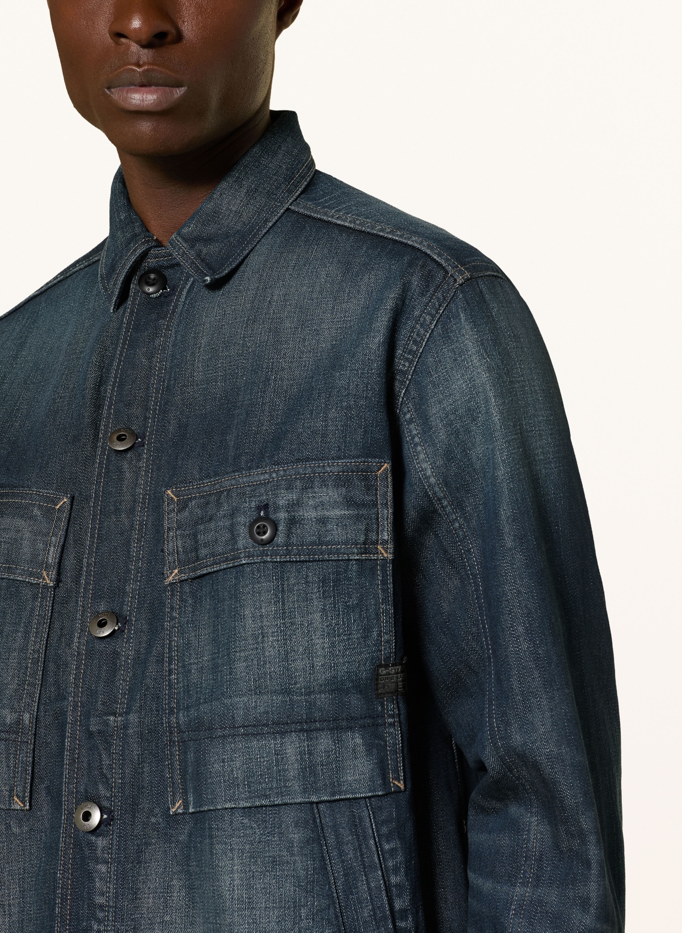 G-Star Jeans-Overjacket MOSA: BLAU