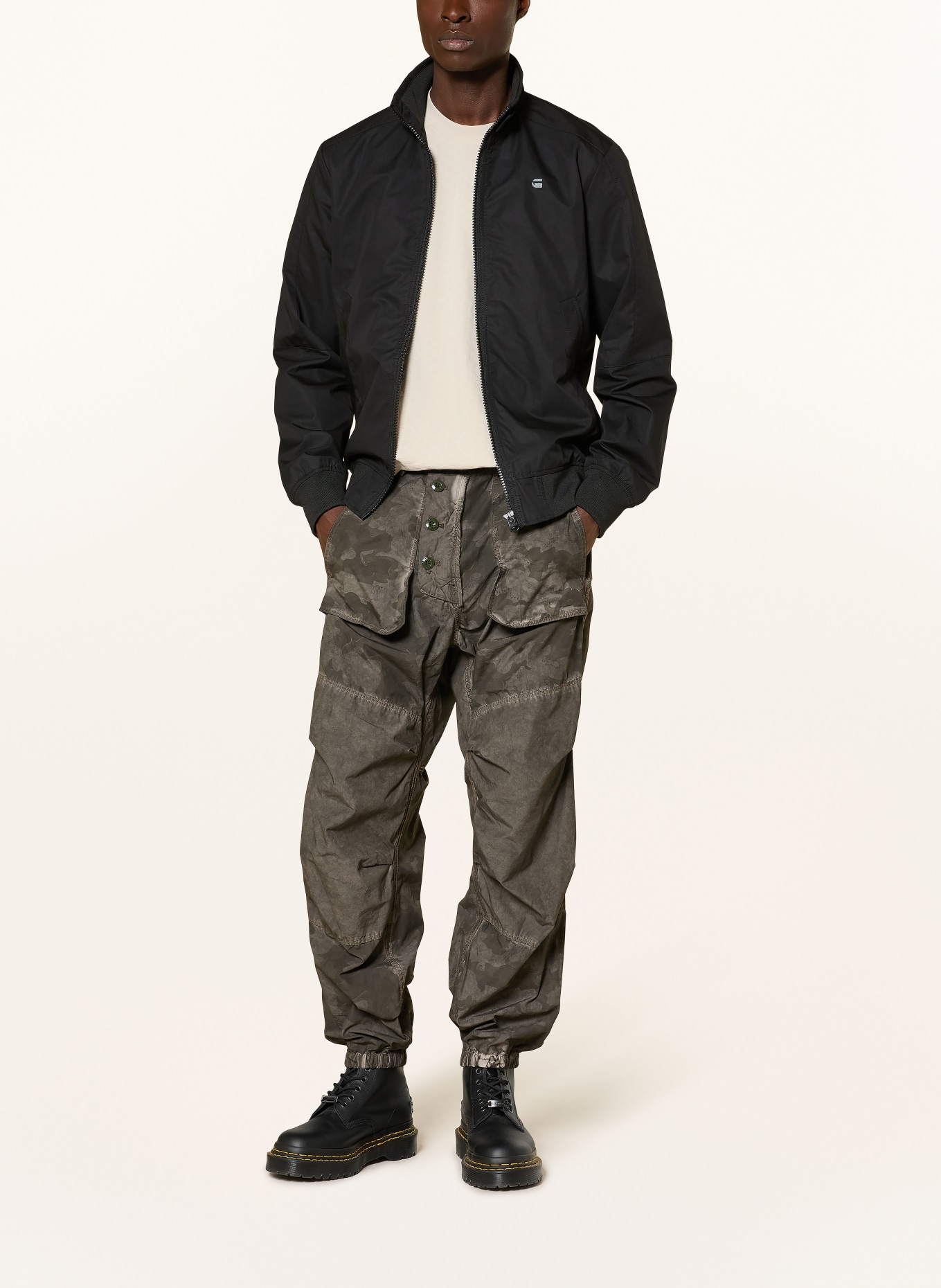 G-Star Cargové kalhoty Extra Slim Fit, oboustranné: ŠEDÁ / SVĚTLE ŠEDÁ