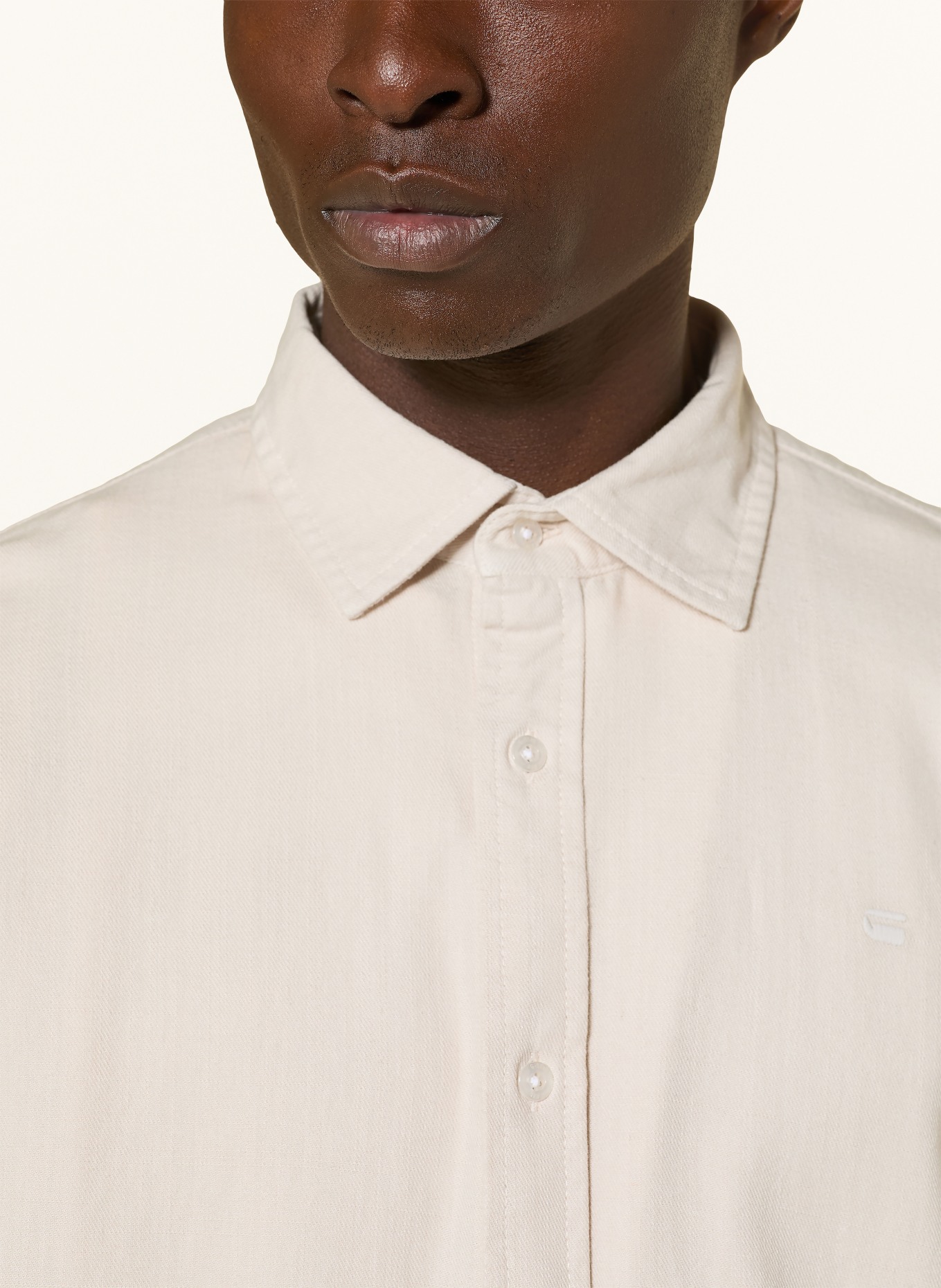 G-Star Košile Regular Fit: KRÉMOVÁ