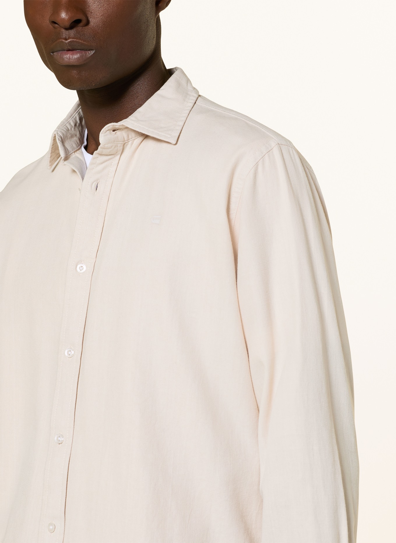 G-Star Košile Regular Fit: KRÉMOVÁ