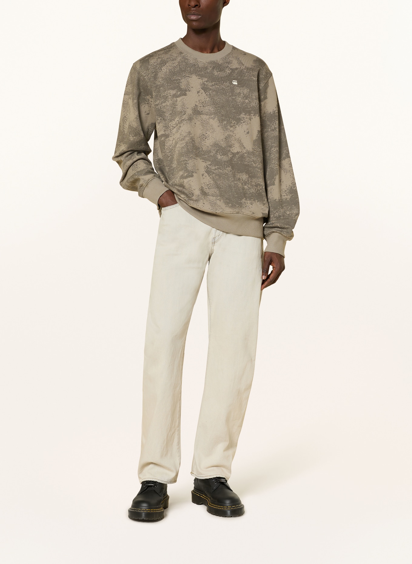 G-Star sweatshirt: LIGHT BROWN / BROWN