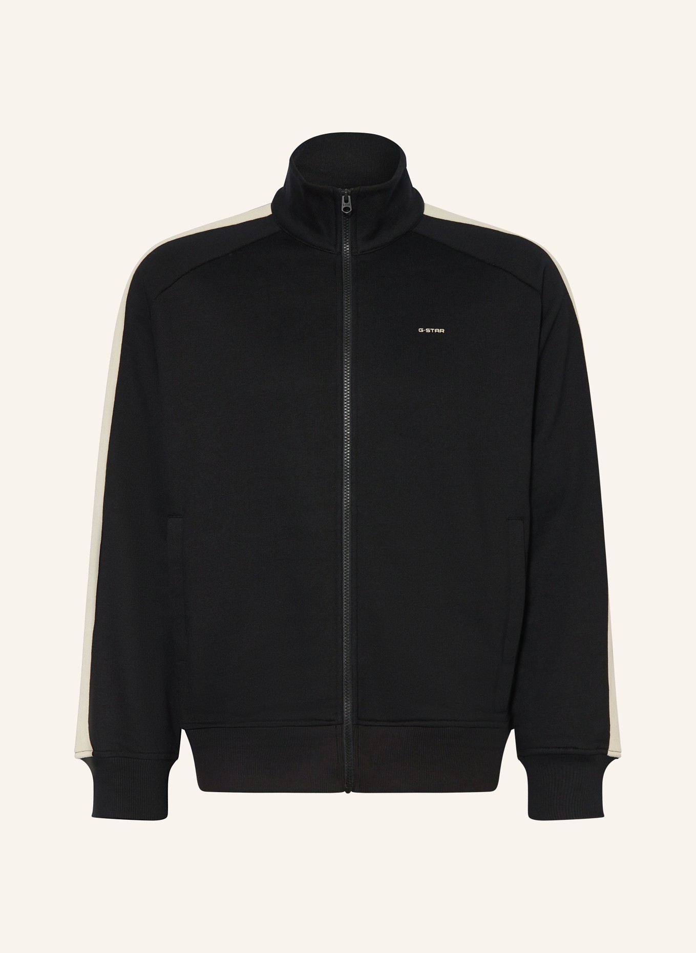 G-Star mikina: ČERNÁ / KRÉMOVÁ