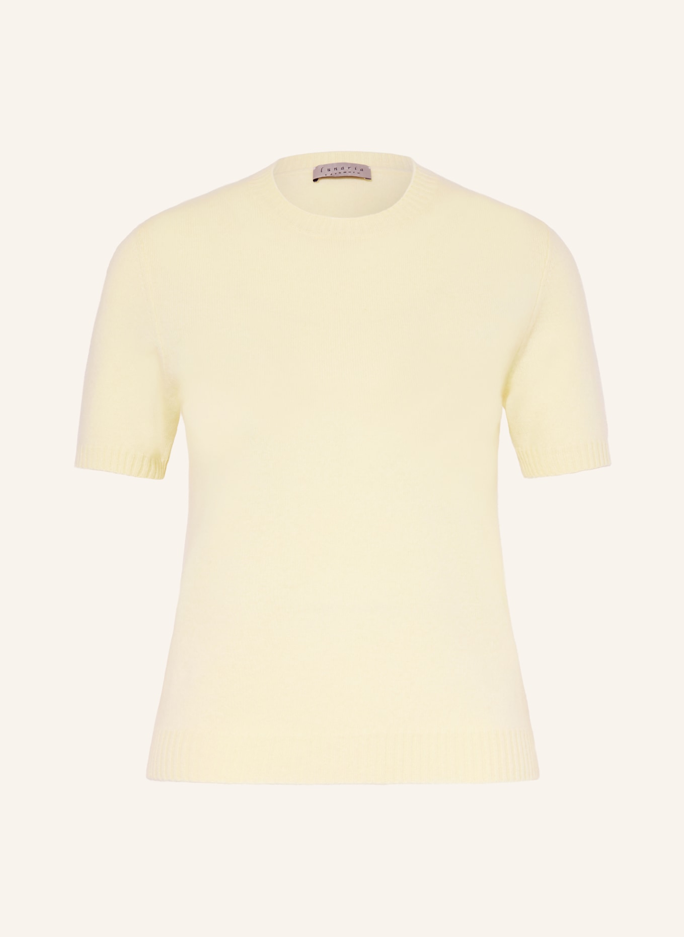 lunaria cashmere Strickshirt aus Cashmere: HELLGELB