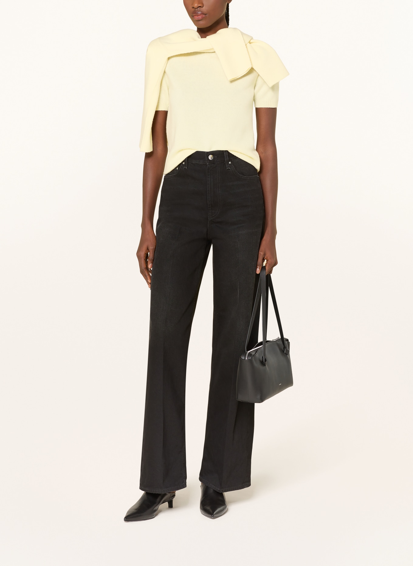 lunaria cashmere Strickshirt aus Cashmere: HELLGELB