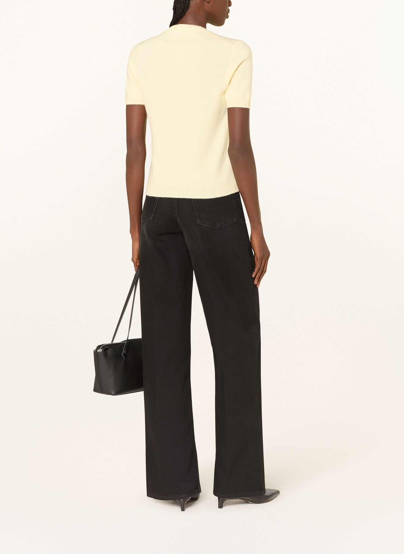 lunaria cashmere Strickshirt aus Cashmere: HELLGELB