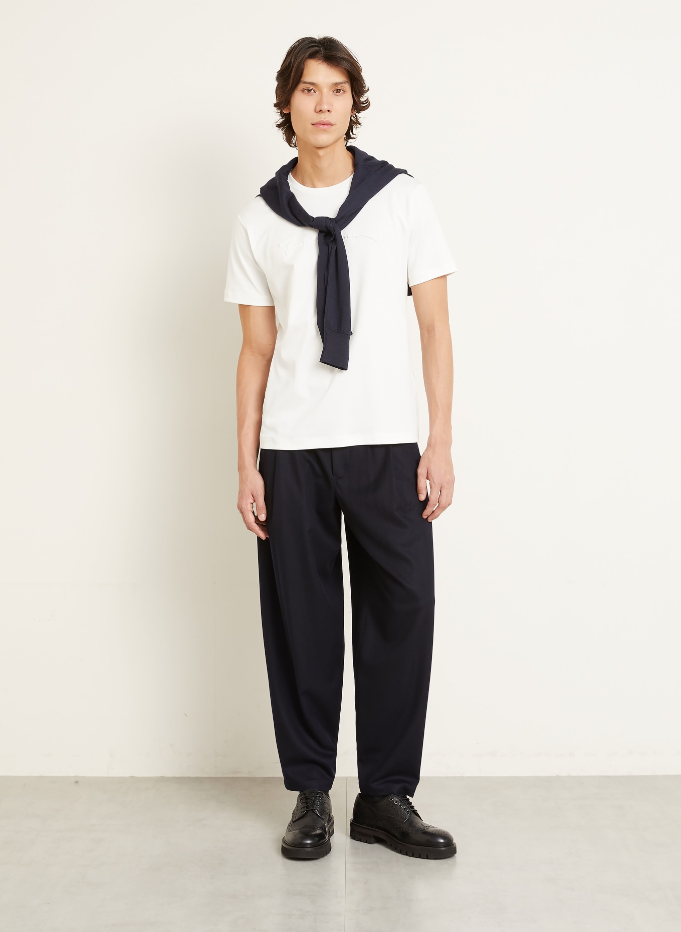 GIORGIO ARMANI T-Shirt: ECRU