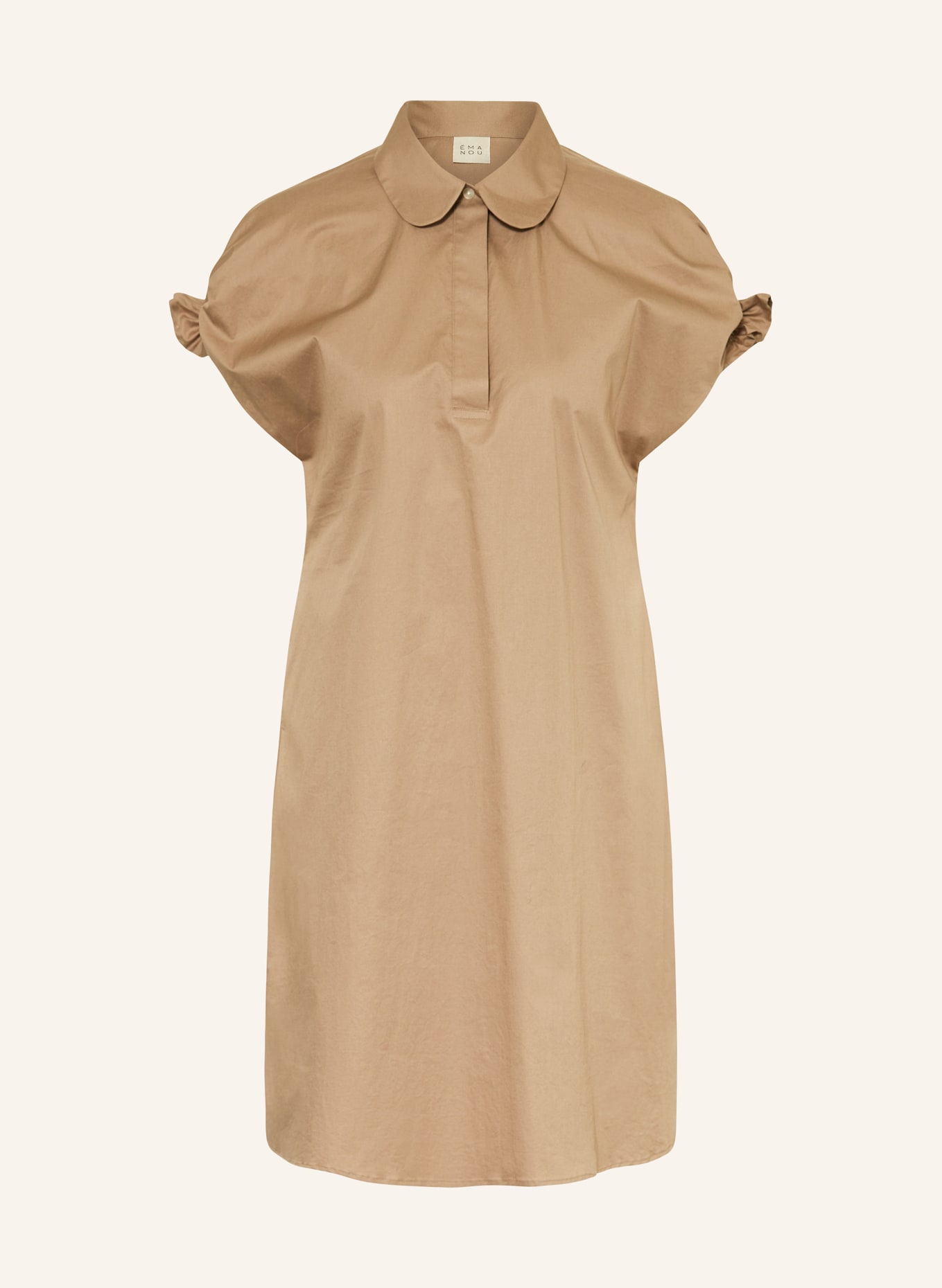ÉMANOU Košilové šaty: BÉŽOVÁ