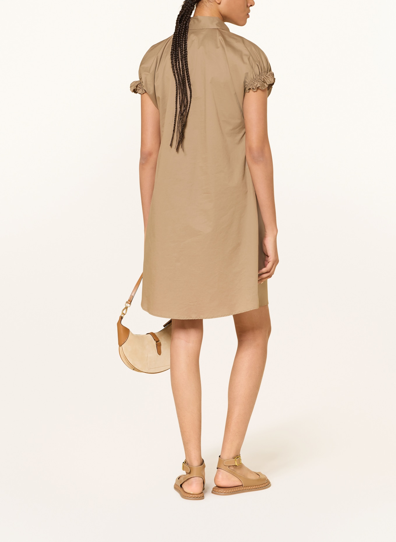 ÉMANOU Košilové šaty: BÉŽOVÁ