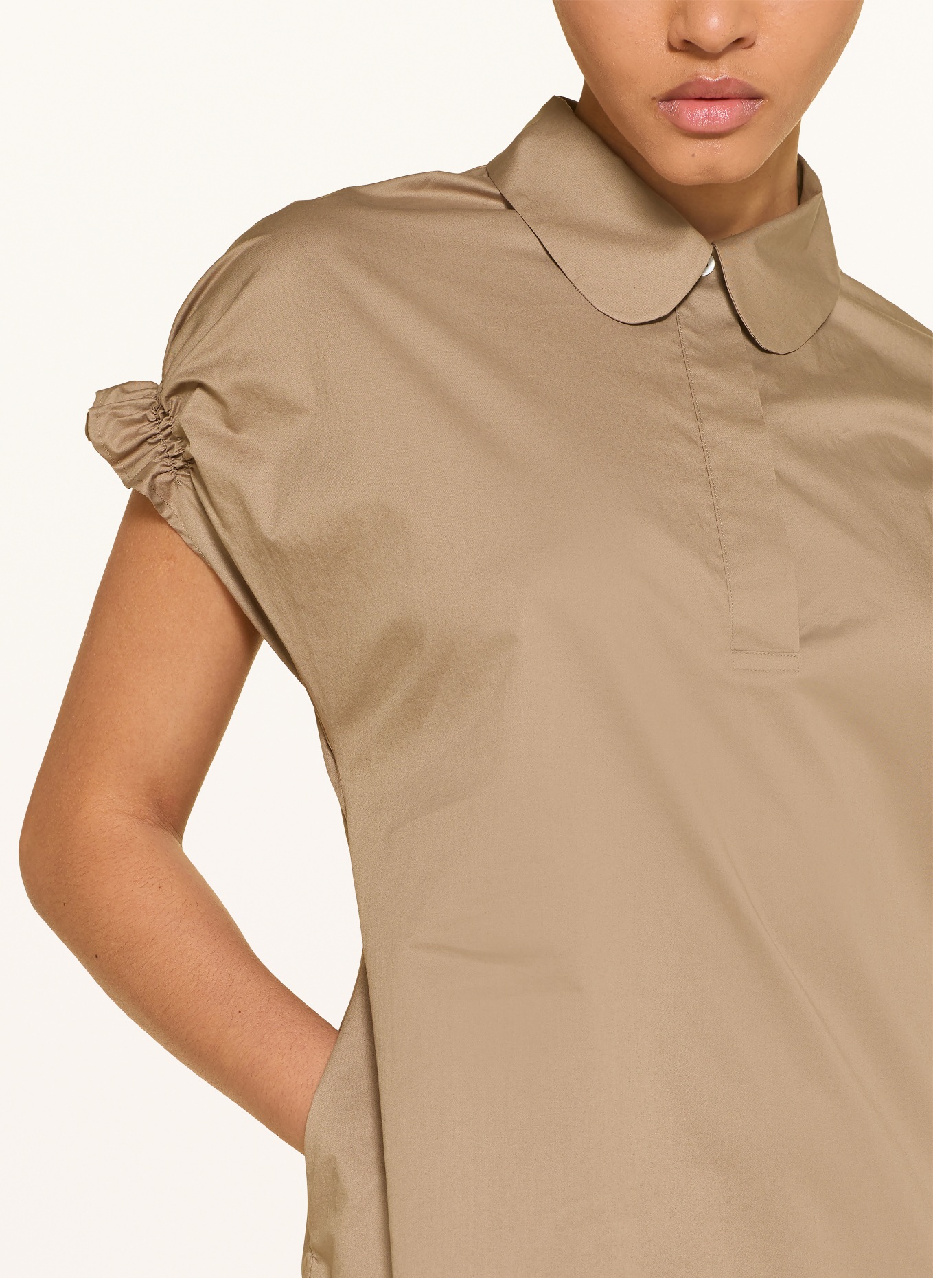 ÉMANOU Košilové šaty: BÉŽOVÁ