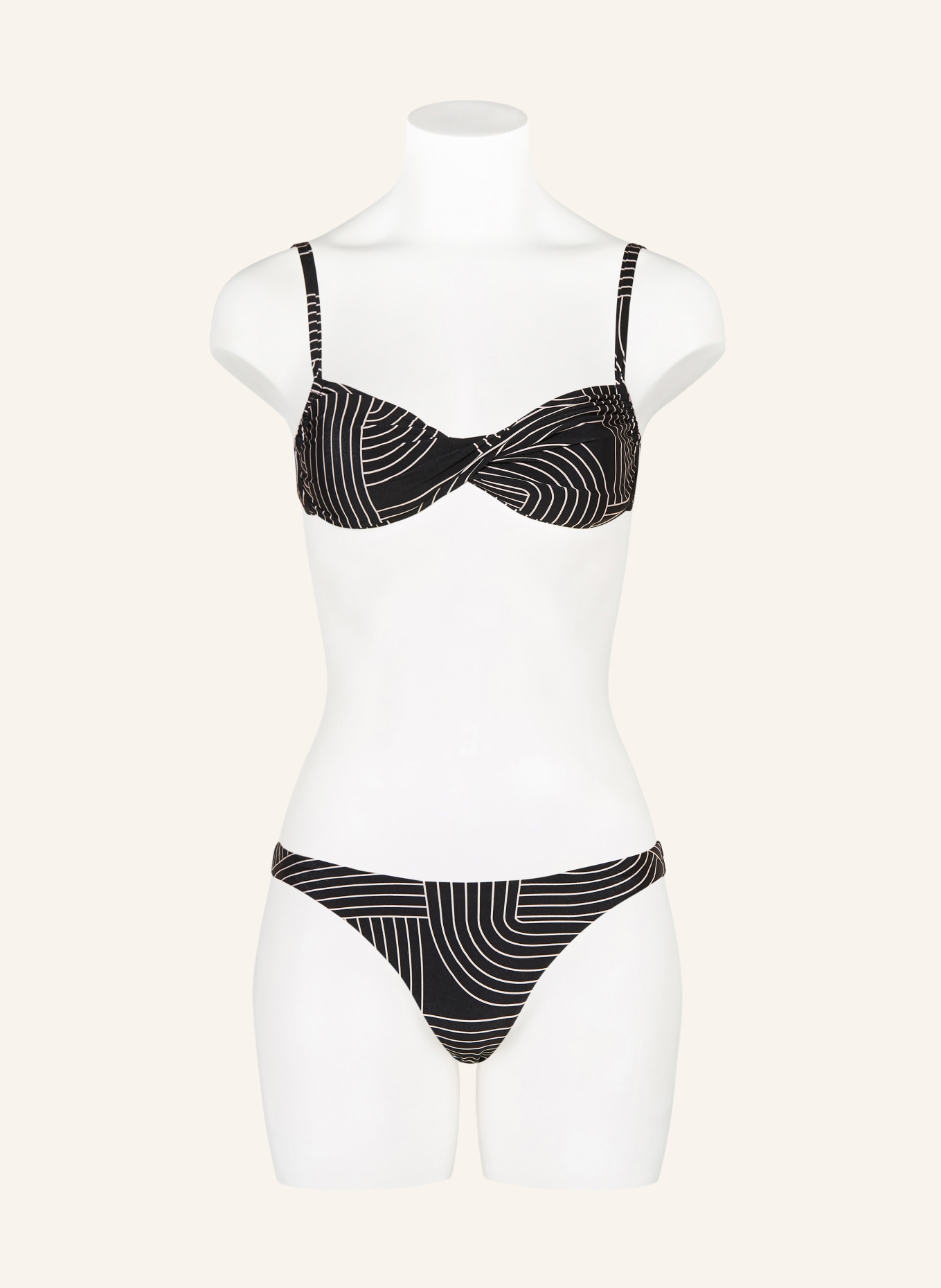 watercult Základní bikiny LINE SET: ČERNÁ / REŽNÁ