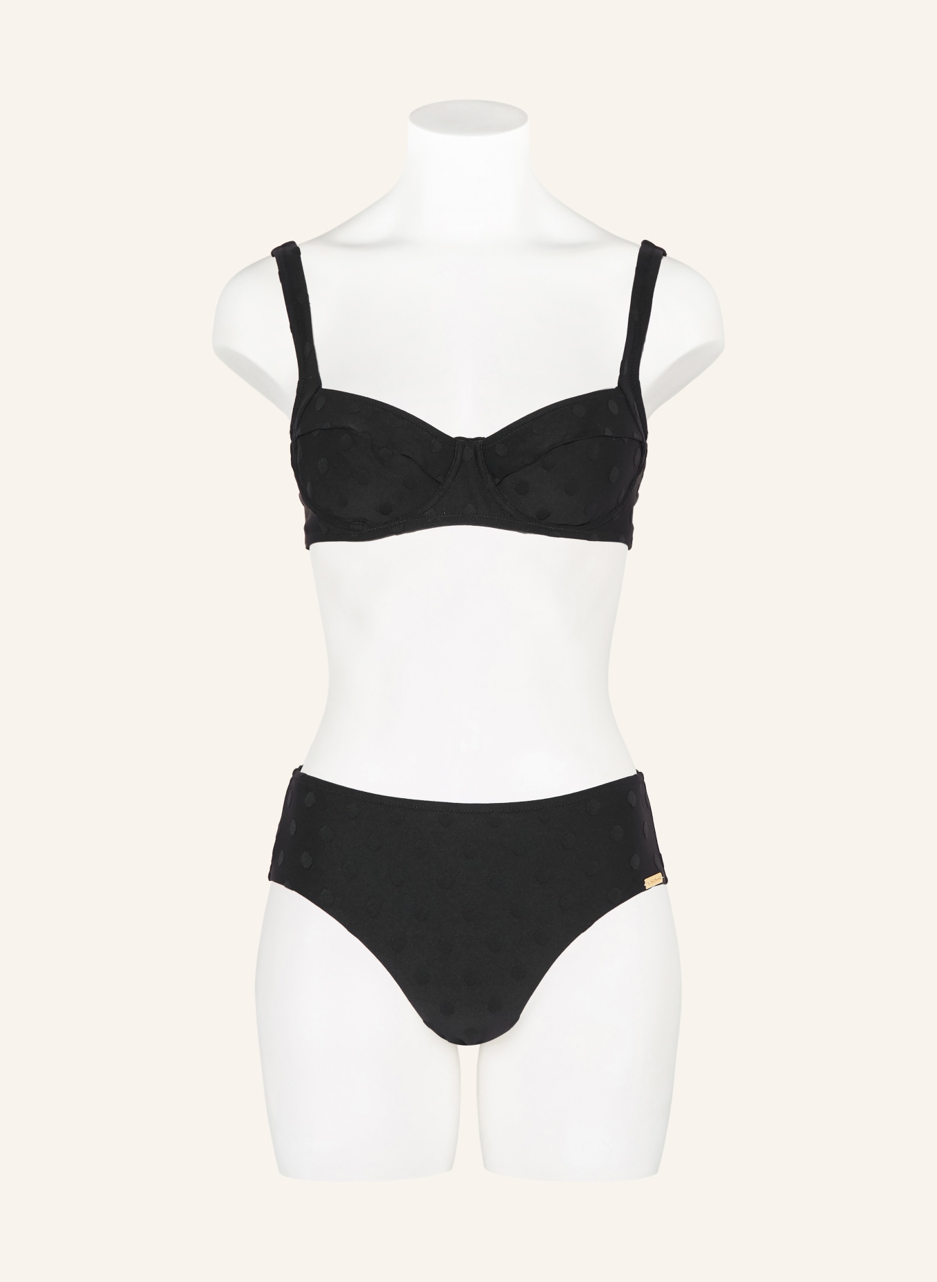 watercult Panty-Bikini-Hose MODERN DOTS: SCHWARZ