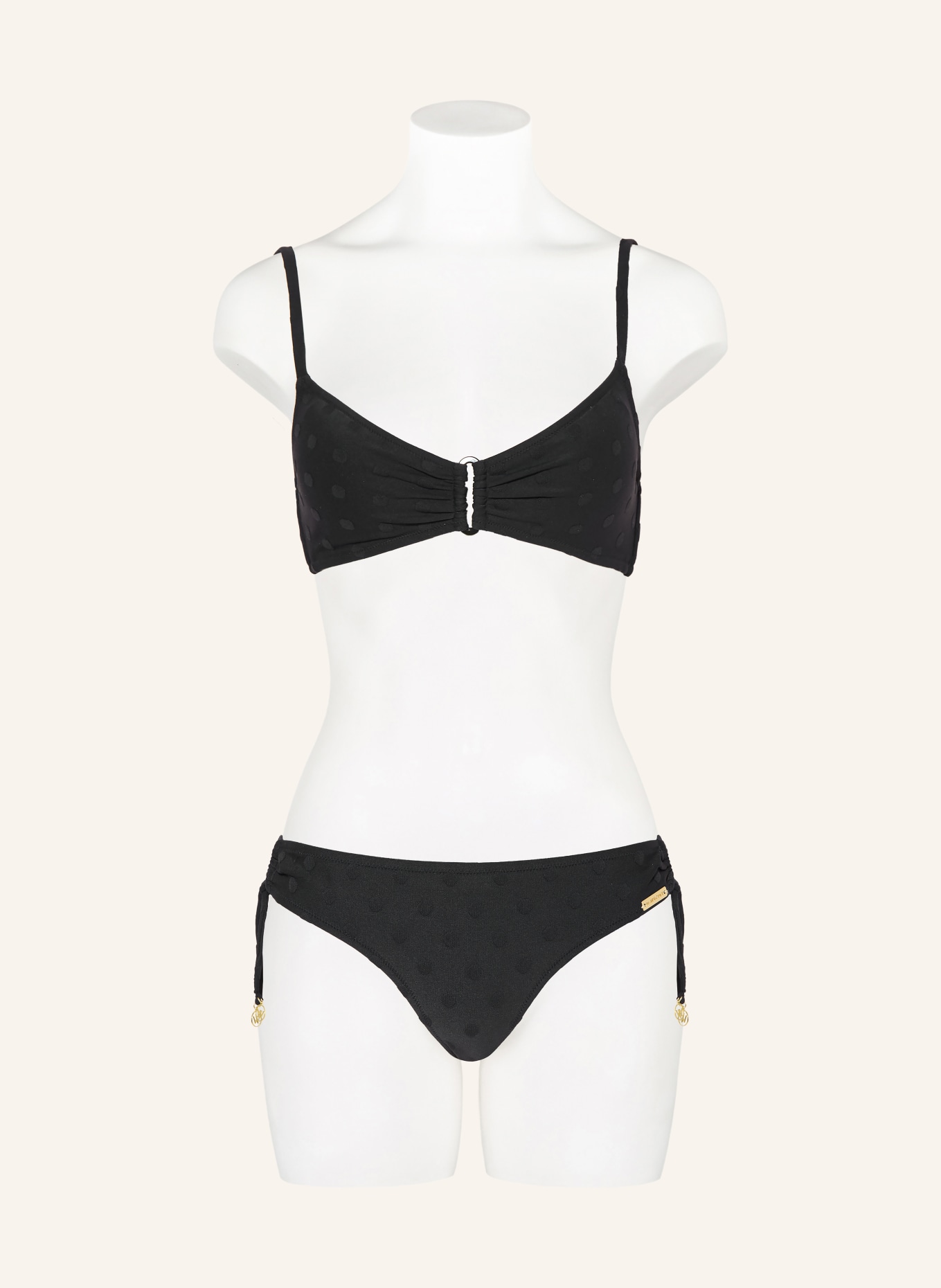 watercult Základní bikiny MODERN DOTS: ČERNÁ