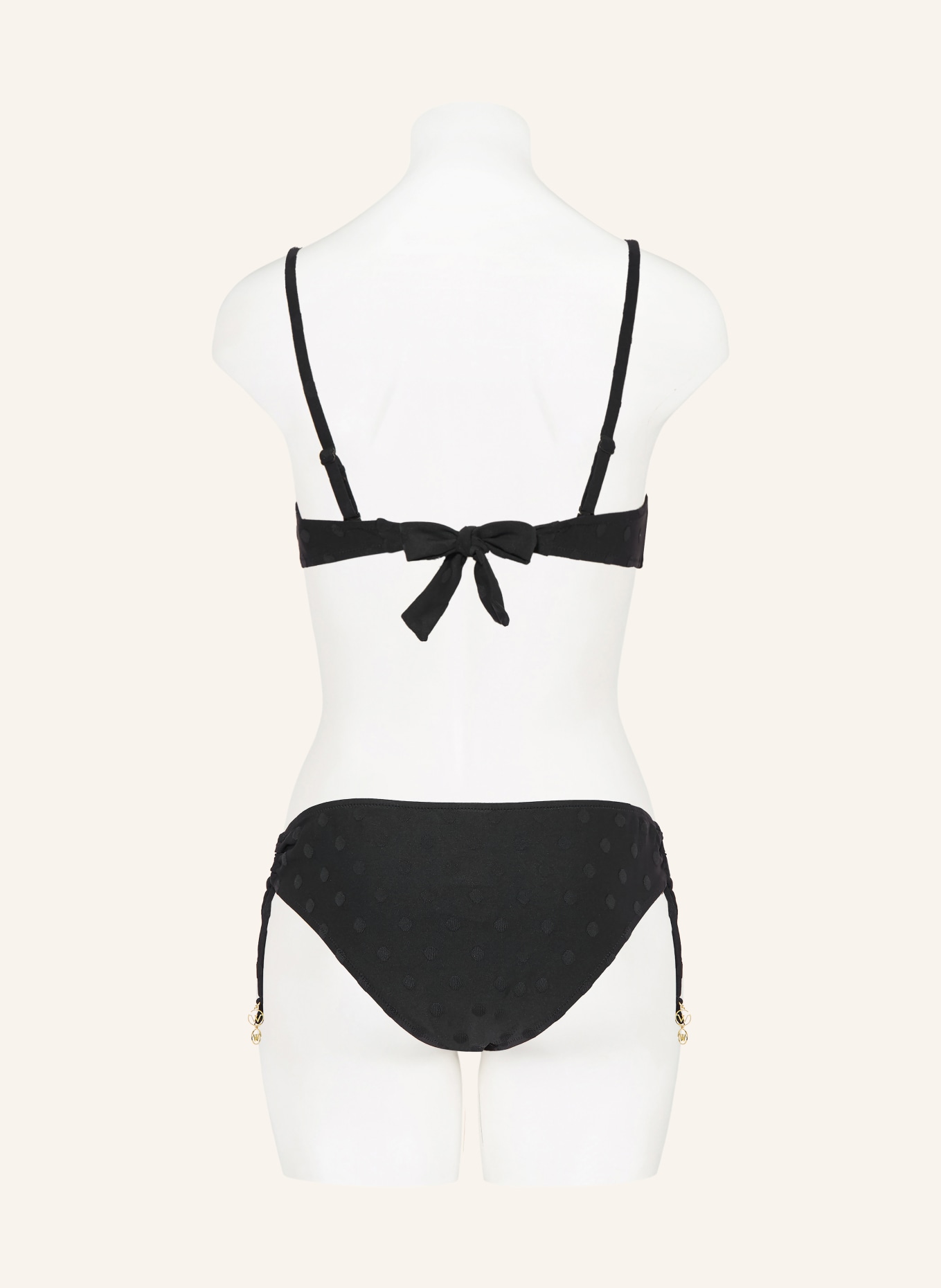 watercult Základní bikiny MODERN DOTS: ČERNÁ