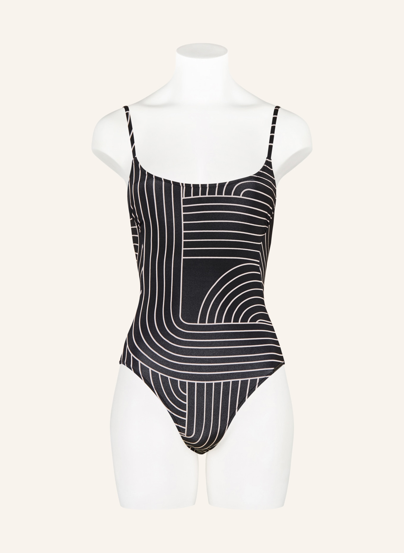 watercult Swimsuit LINE SET: BLACK / ECRU