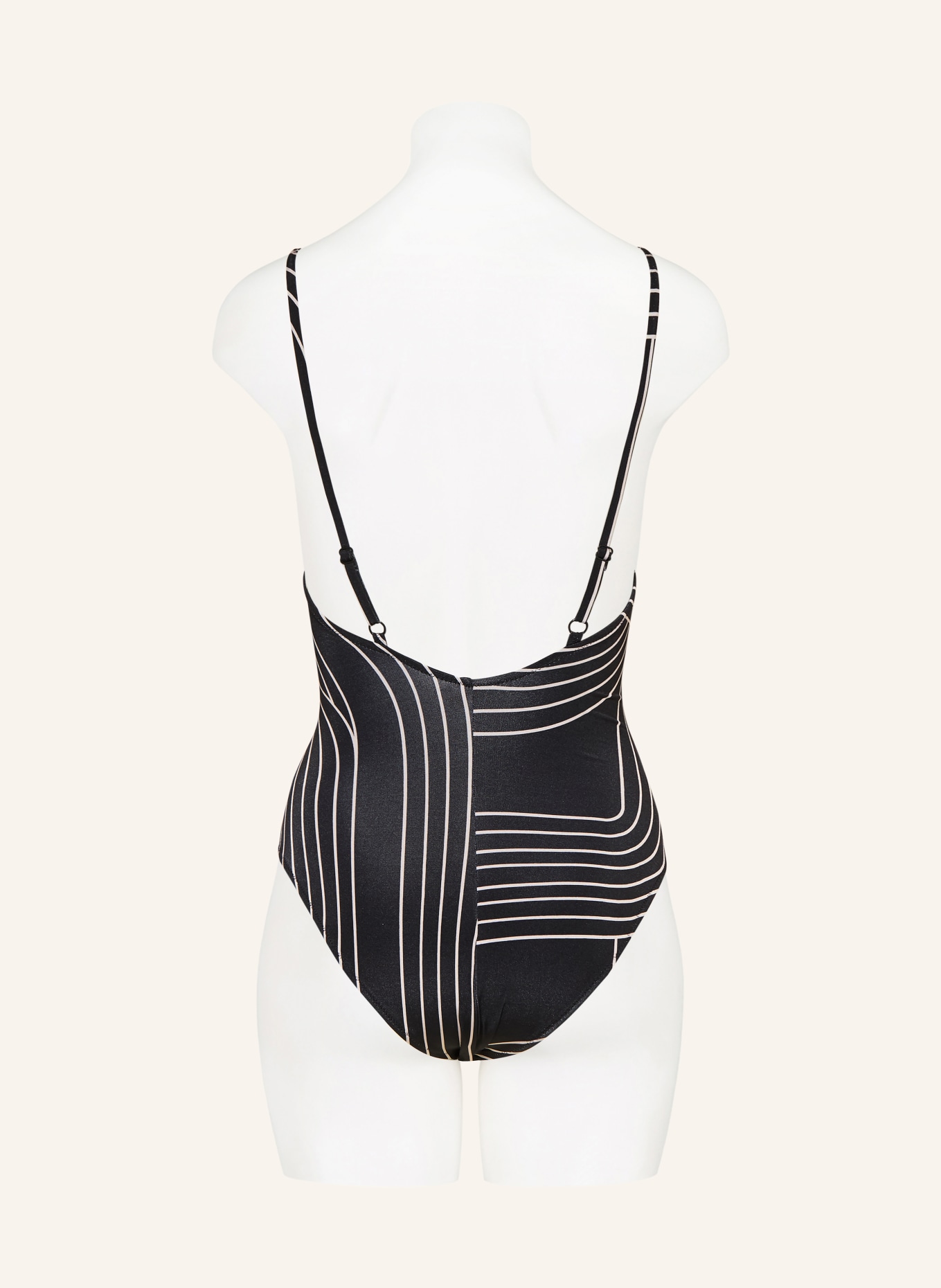 watercult Swimsuit LINE SET: BLACK / ECRU