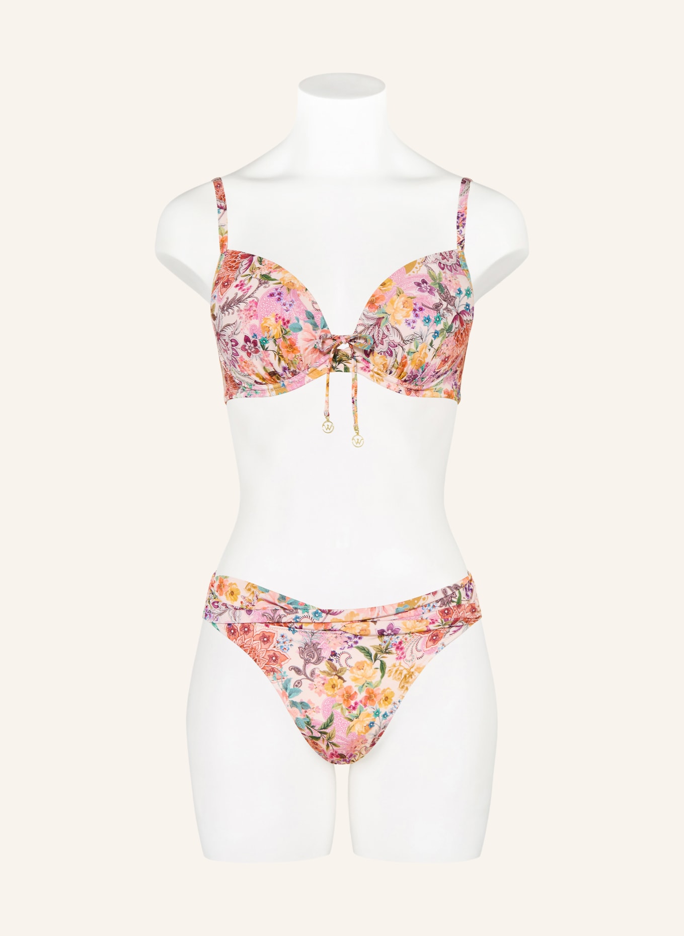 watercult Basic-Bikini-Hose PRETTY BOHO: PINK / GELB / GRÜN