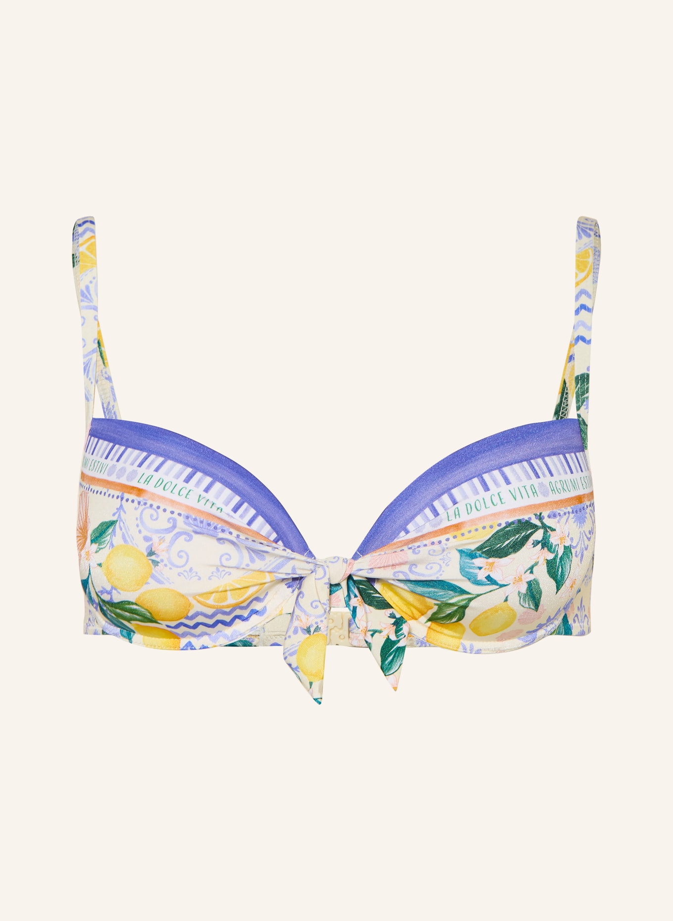 watercult Underwire bikini top DOLCE LEMON: BLUE / YELLOW / GREEN