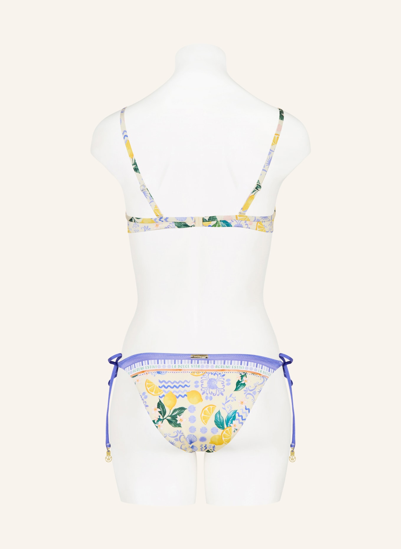 watercult Underwire bikini top DOLCE LEMON: BLUE / YELLOW / GREEN
