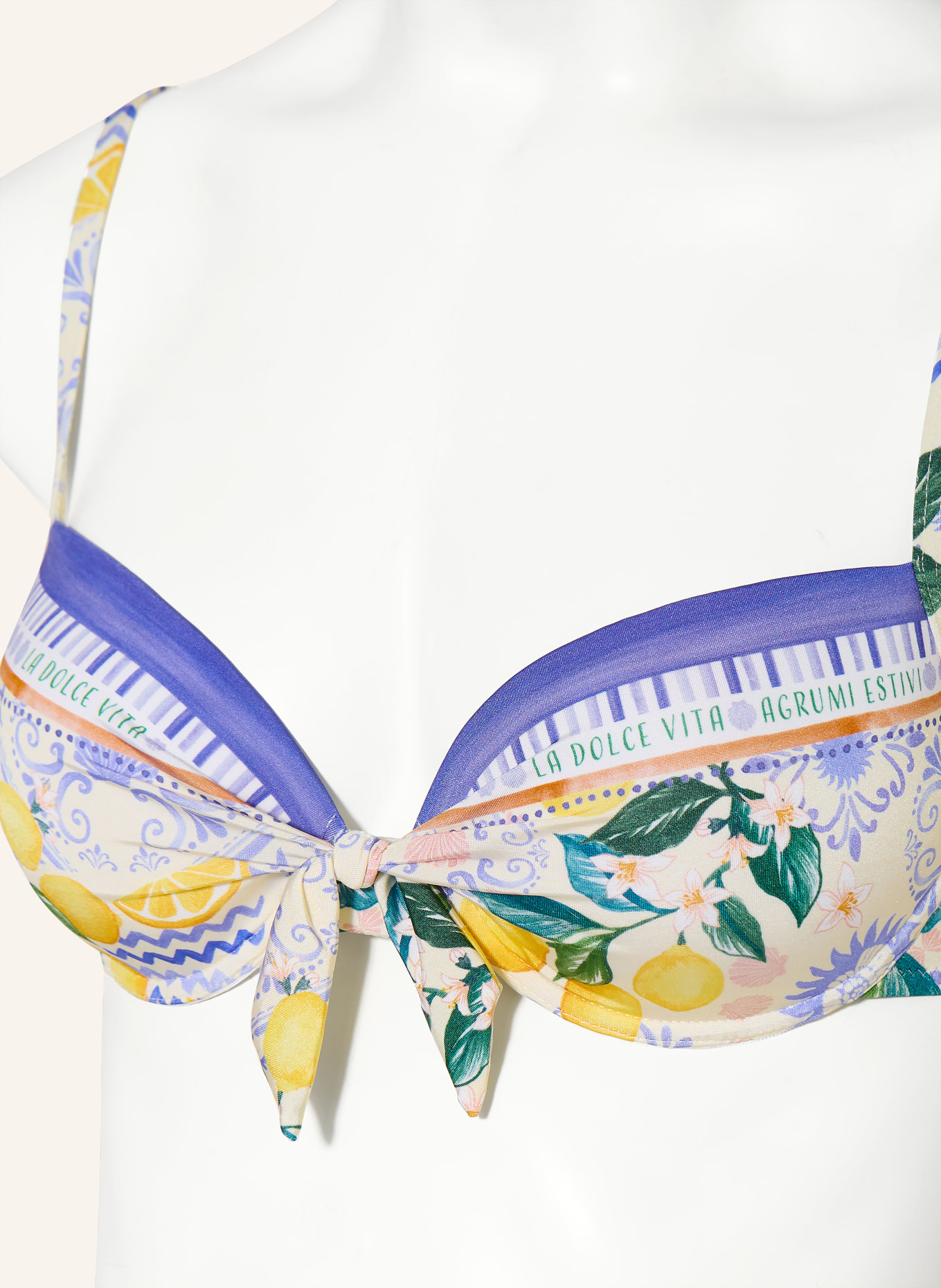 watercult Underwire bikini top DOLCE LEMON: BLUE / YELLOW / GREEN