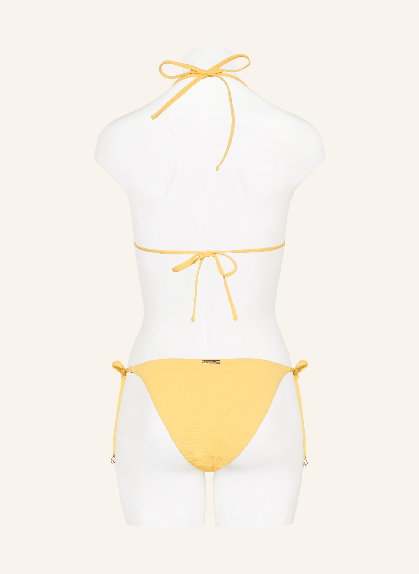 watercult SUNTOUCHED SOLIDS Triangle Bikini Top: LIGHT YELLOW
