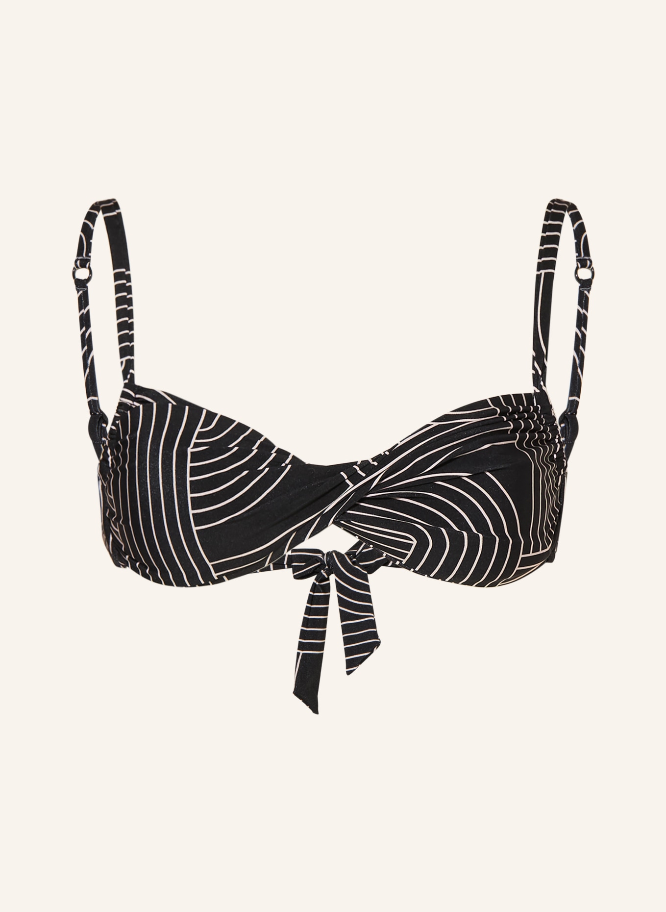 watercult Bralette bikiny LINE SET: ČERNÁ / REŽNÁ