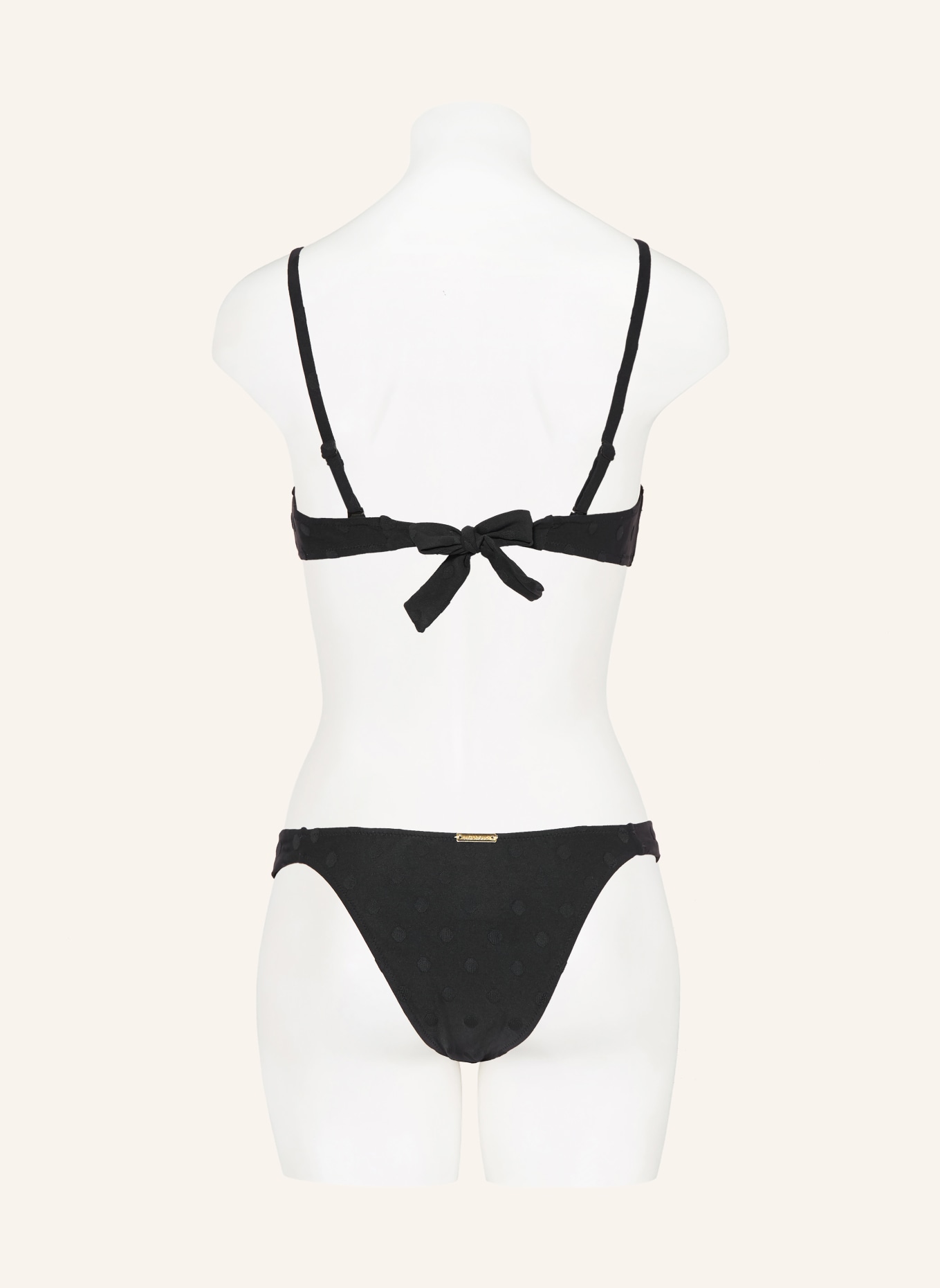 watercult Triangel-Bikini-Hose MODERN DOTS: SCHWARZ
