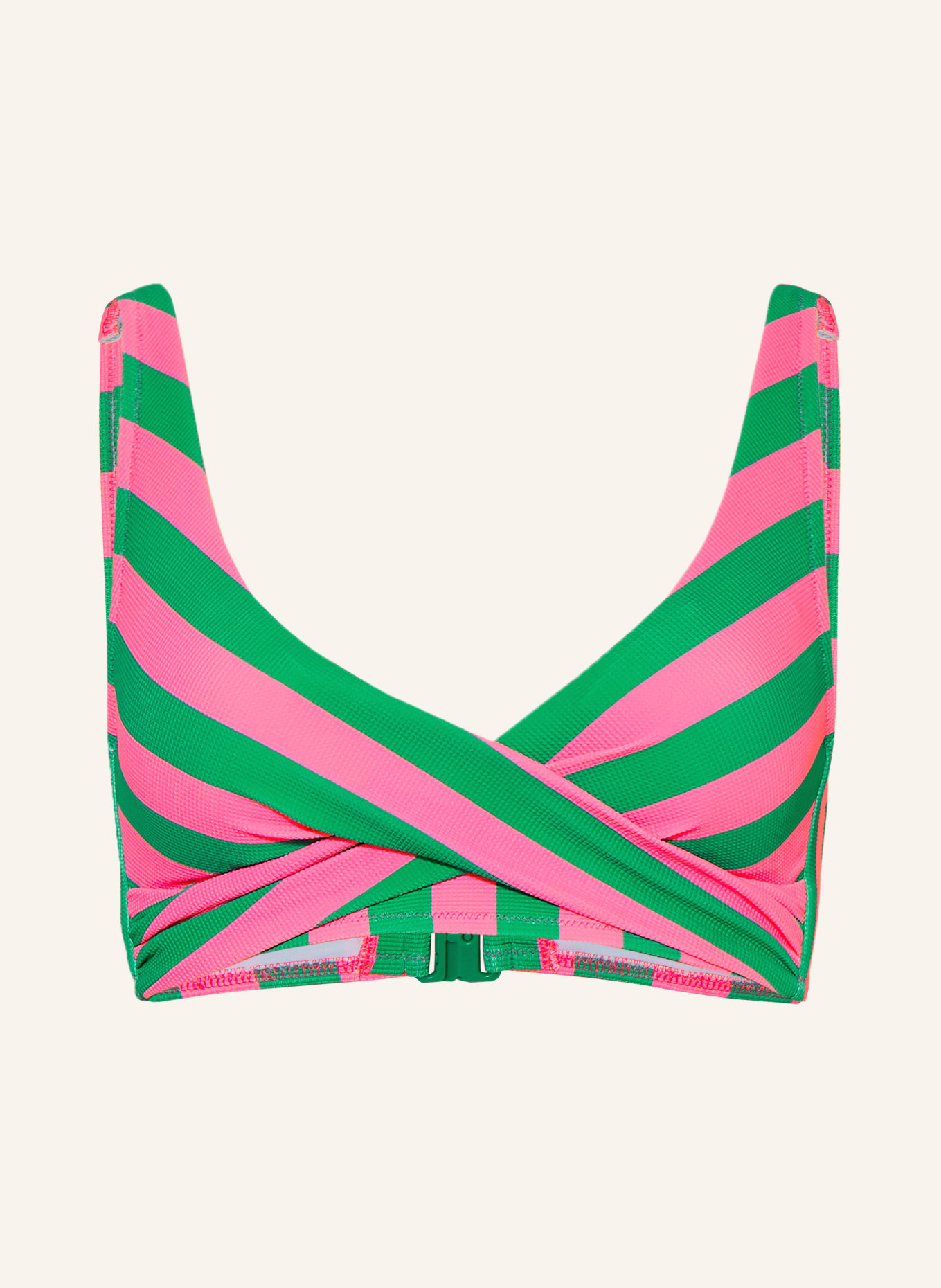watercult Bustier-Bikini-Top STRIPE ENERGY: PINK / GRÜN