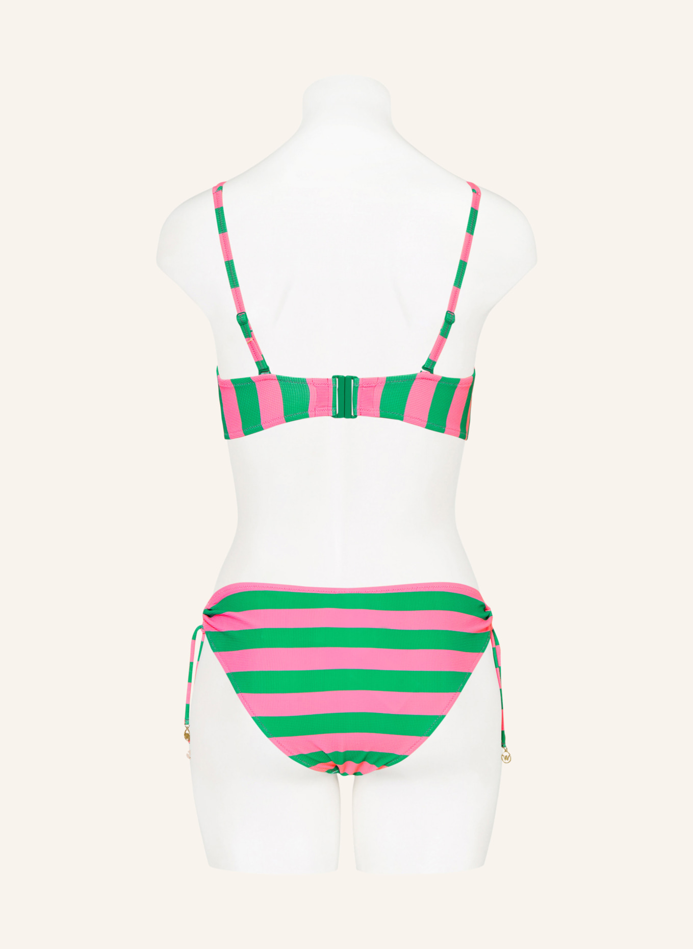 watercult Bustier-Bikini-Top STRIPE ENERGY: PINK / GRÜN