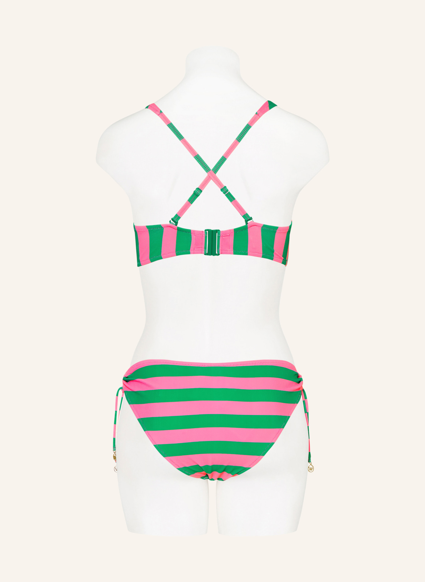 watercult Bustier-Bikini-Top STRIPE ENERGY: PINK / GRÜN