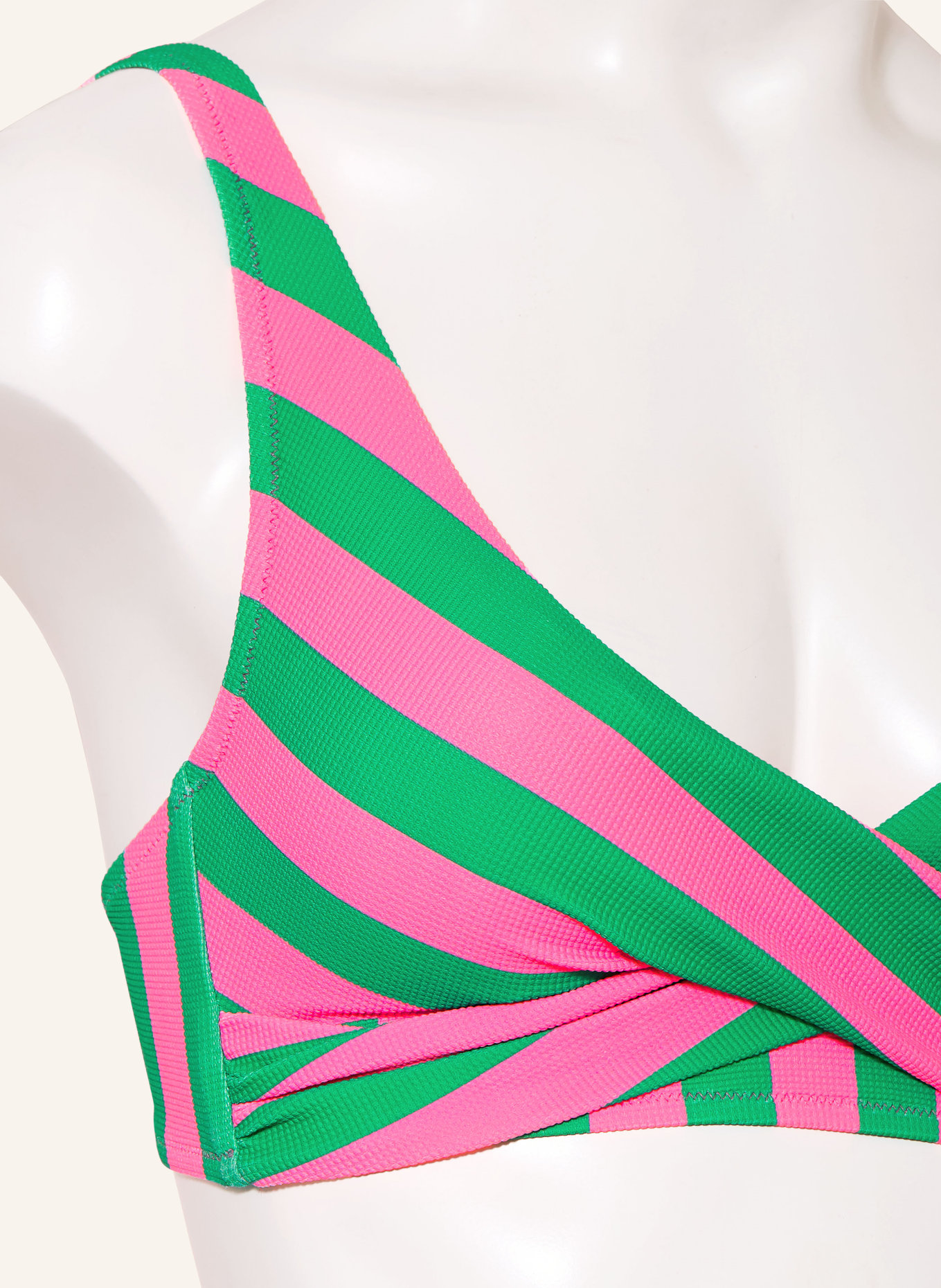 watercult Bustier-Bikini-Top STRIPE ENERGY: PINK / GRÜN