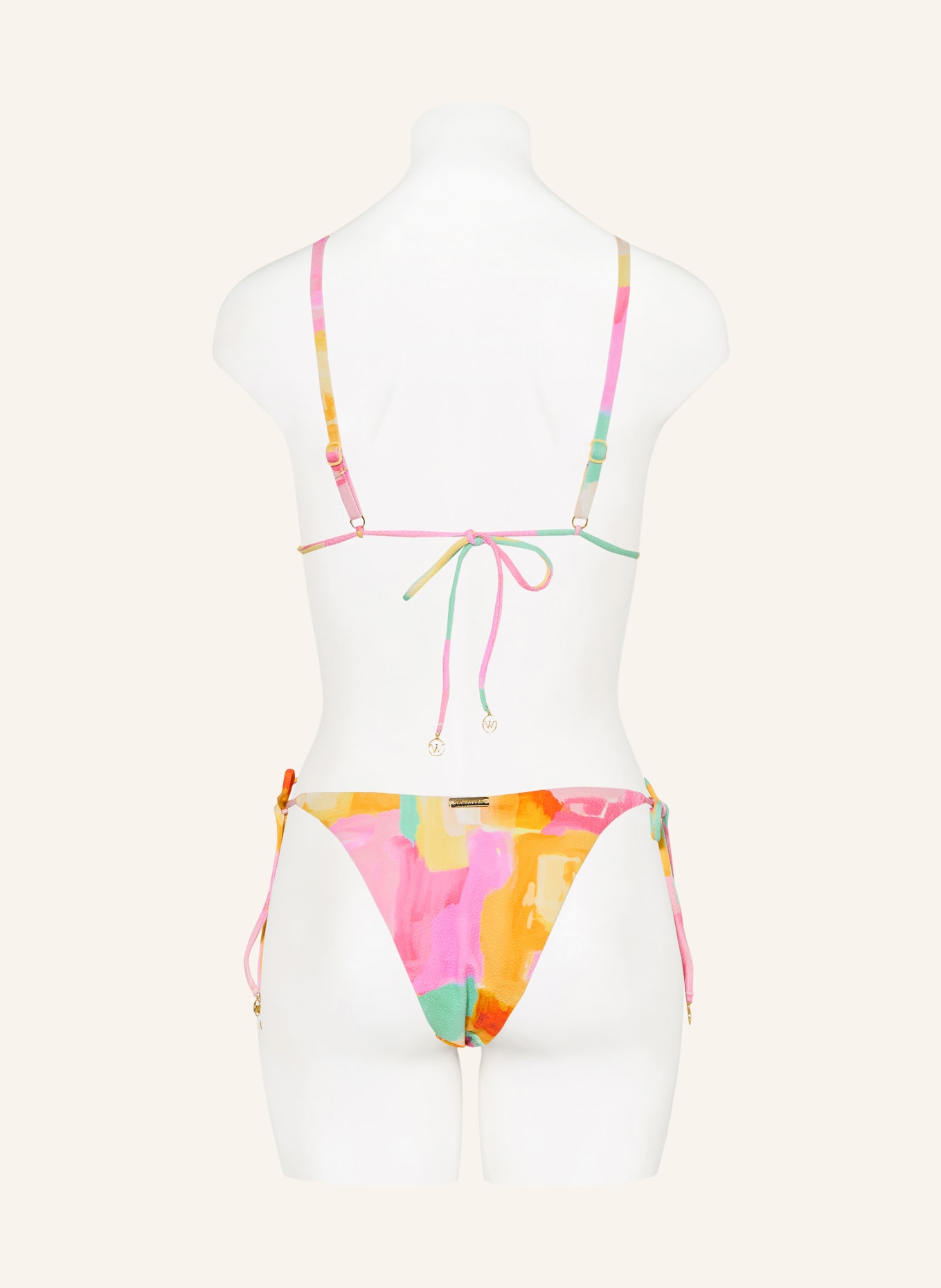 watercult Triangel-Bikini-Top EMPOWERED PLAY: ROSA / GELB / TÜRKIS