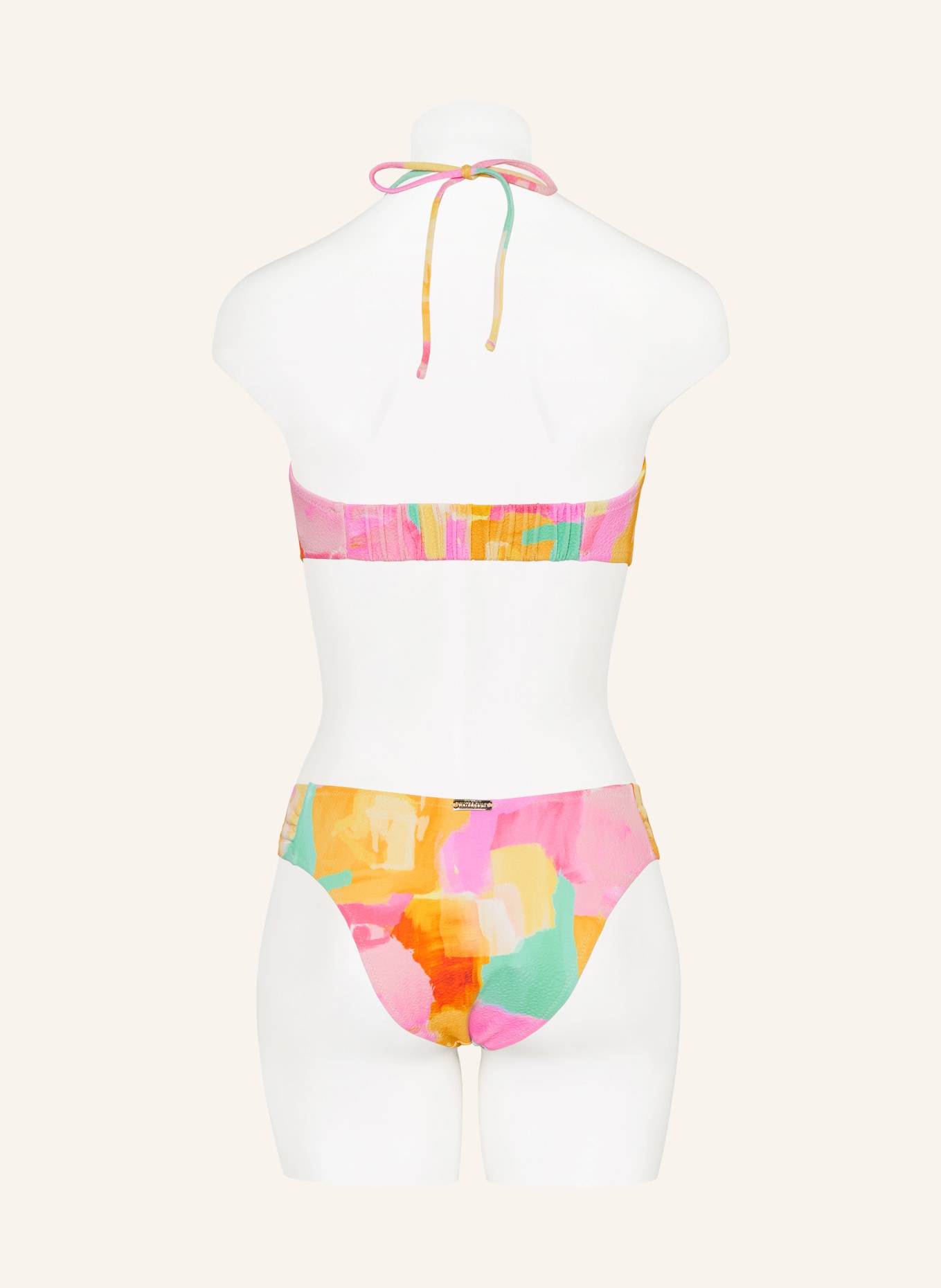 watercult Bandeau-Bikini-Top EMPOWERED PLAY: ROSA / GELB / TÜRKIS