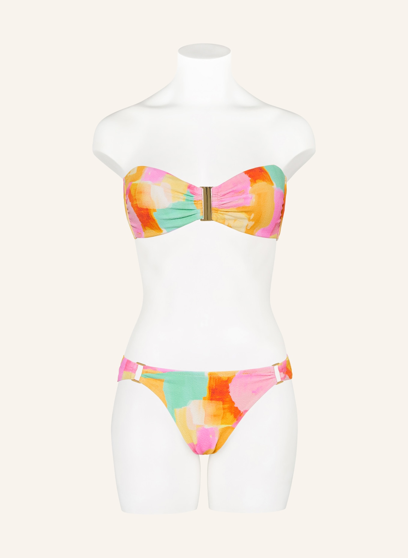 watercult Bandeau-Bikini-Top EMPOWERED PLAY: ROSA / GELB / TÜRKIS