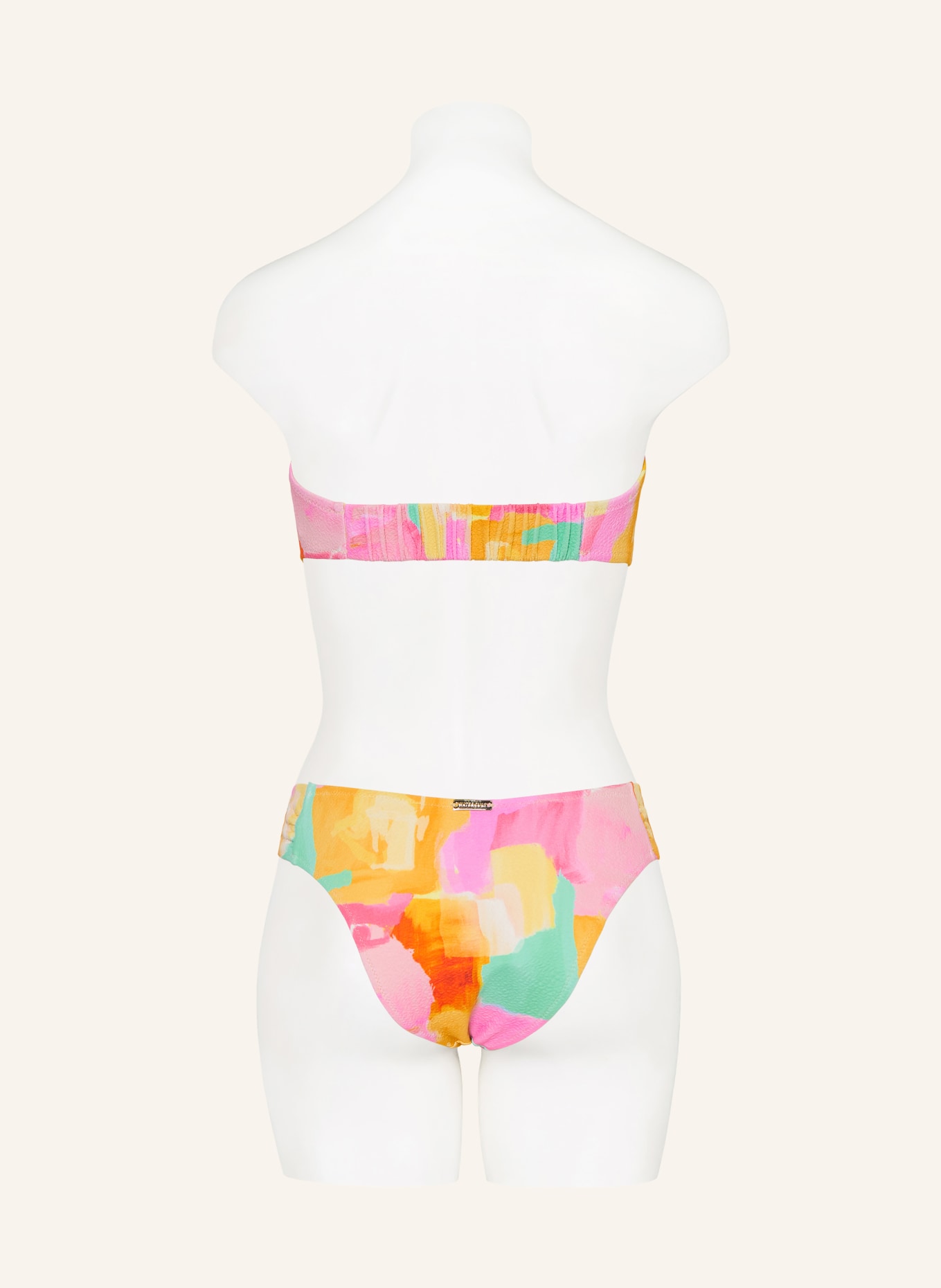 watercult Bandeau-Bikini-Top EMPOWERED PLAY: ROSA / GELB / TÜRKIS