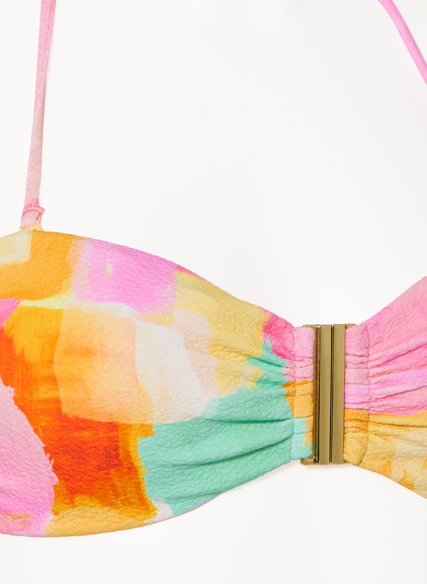 watercult Bandeau-Bikini-Top EMPOWERED PLAY: ROSA / GELB / TÜRKIS