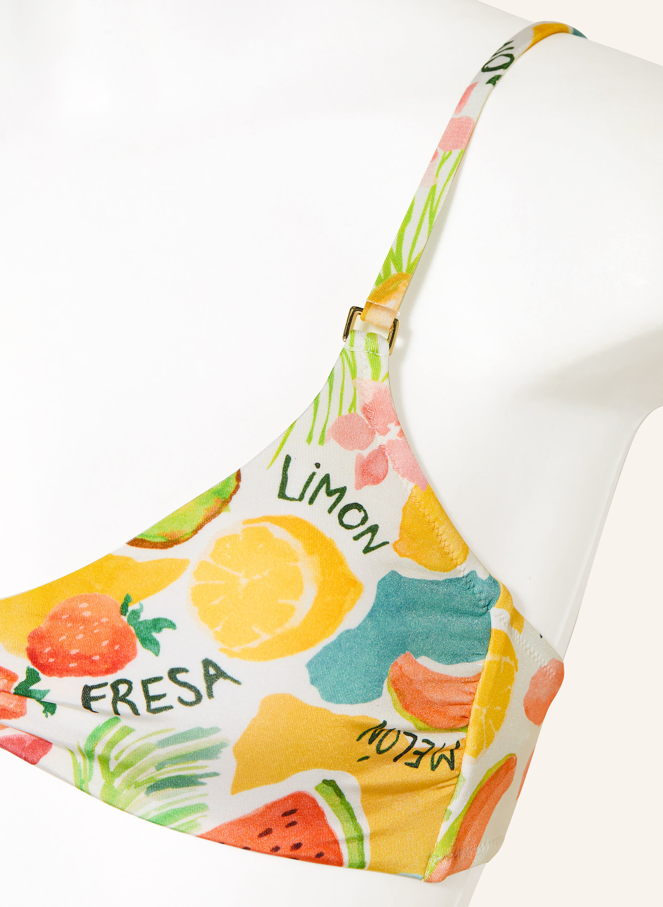 watercult Bralette-Bikini-Top FRUITBOWL: GELB / HELLROT / WEISS