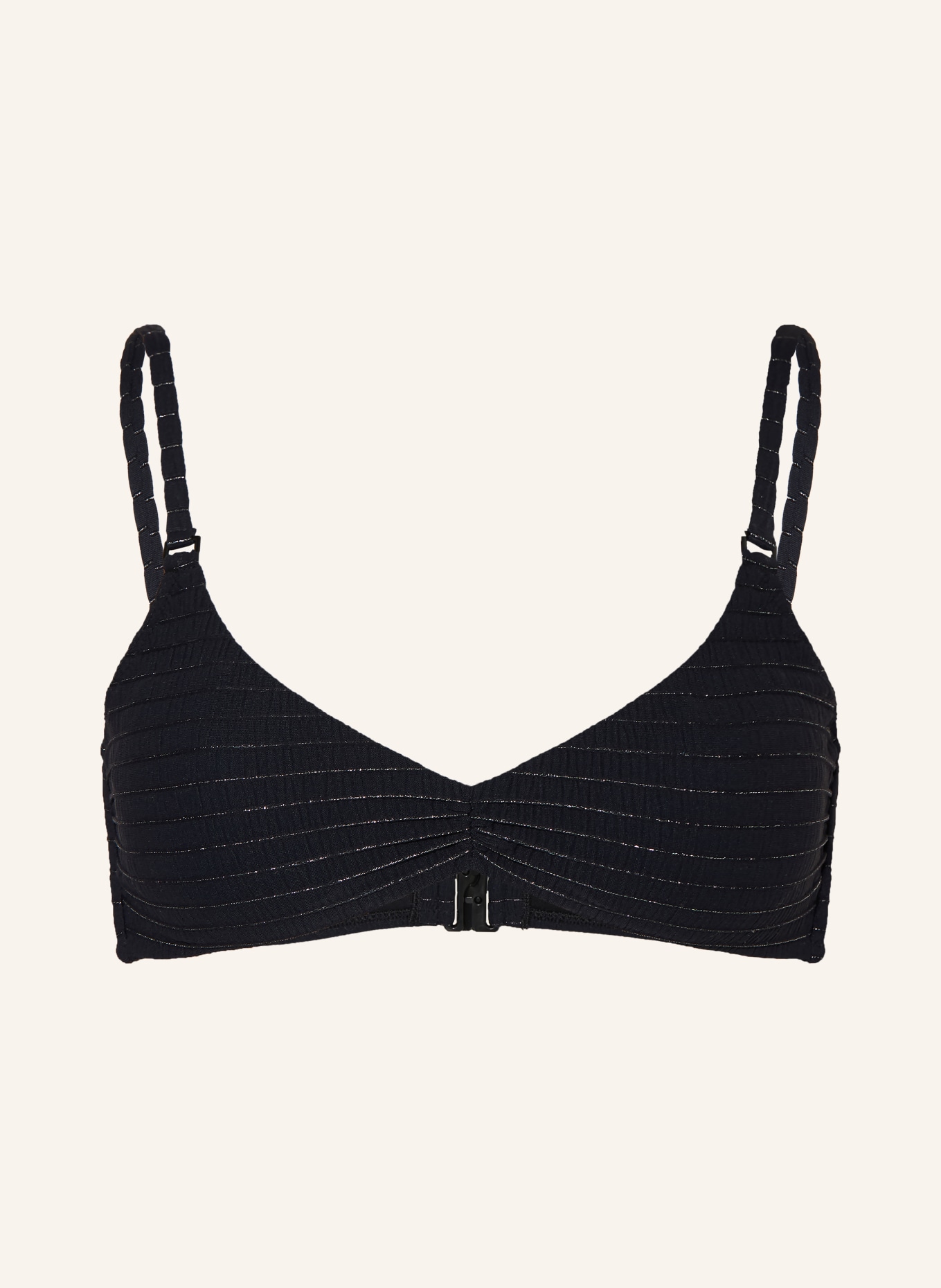 watercult Bralette bikiny AFTERLIGHT: ČERNÁ / STŘÍBRNÁ