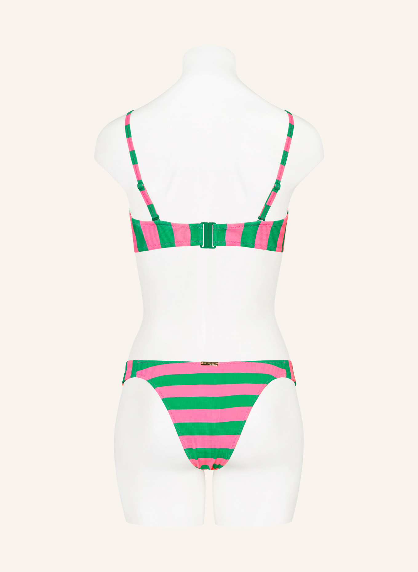 watercult Bralette-Bikini-Top STRIPE ENERGY: PINK / GRÜN