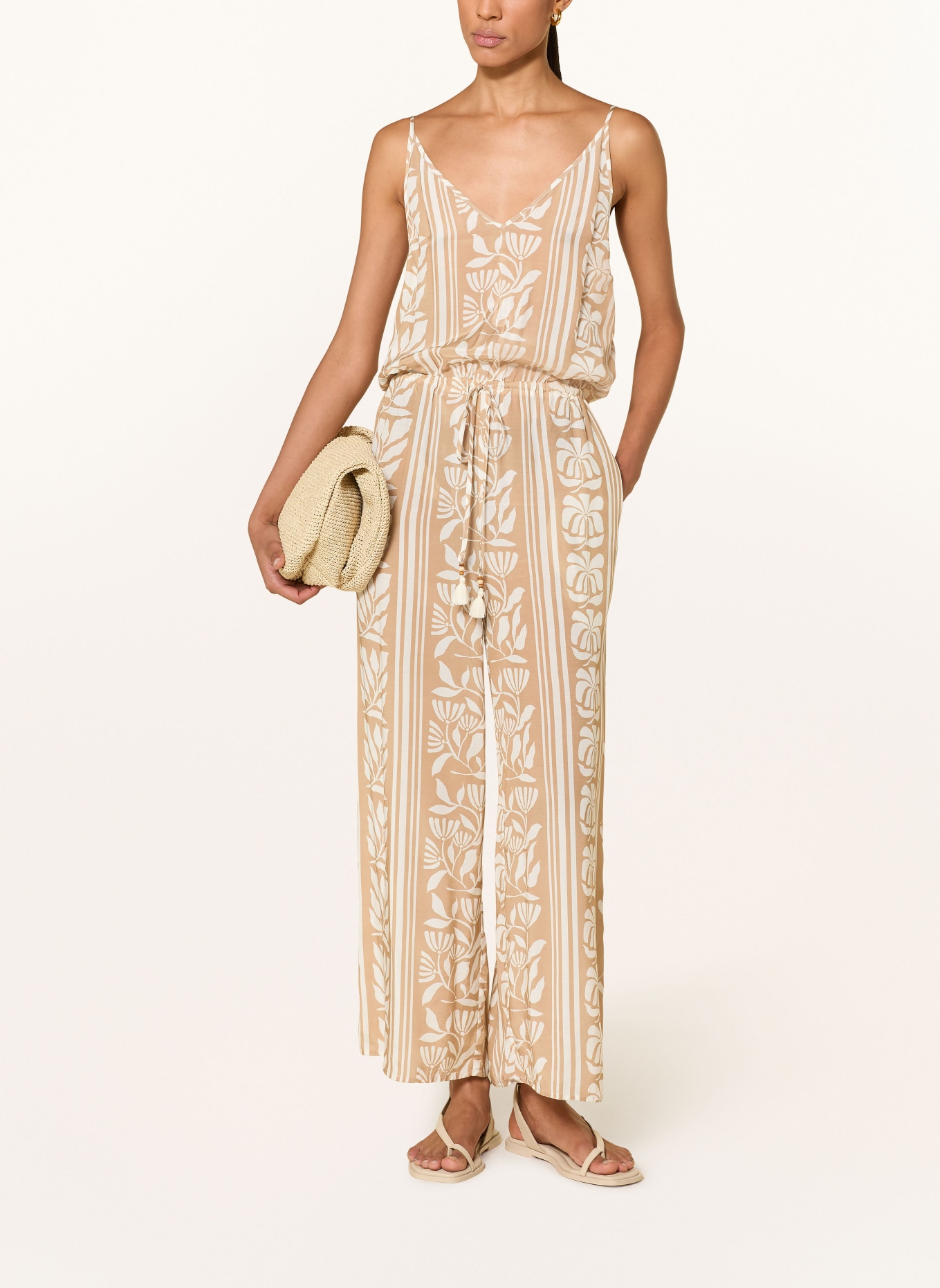 watercult Jumpsuit COASTAL BOHEMIA: BEIGE / CREME