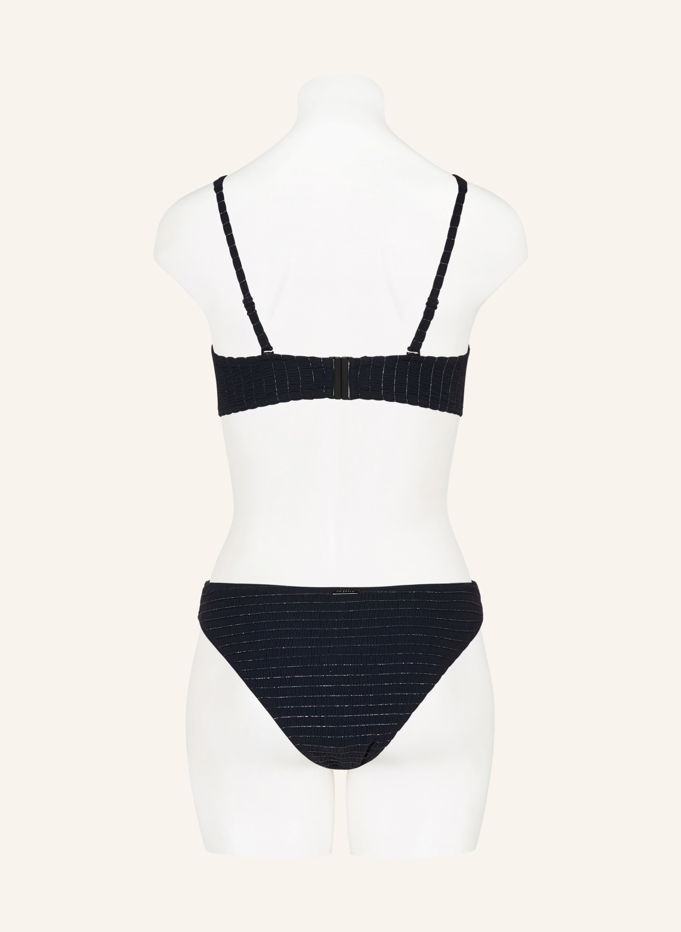 watercult Základní bikiny AFTERLIGHT s třpytivou nití: ČERNÁ / STŘÍBRNÁ