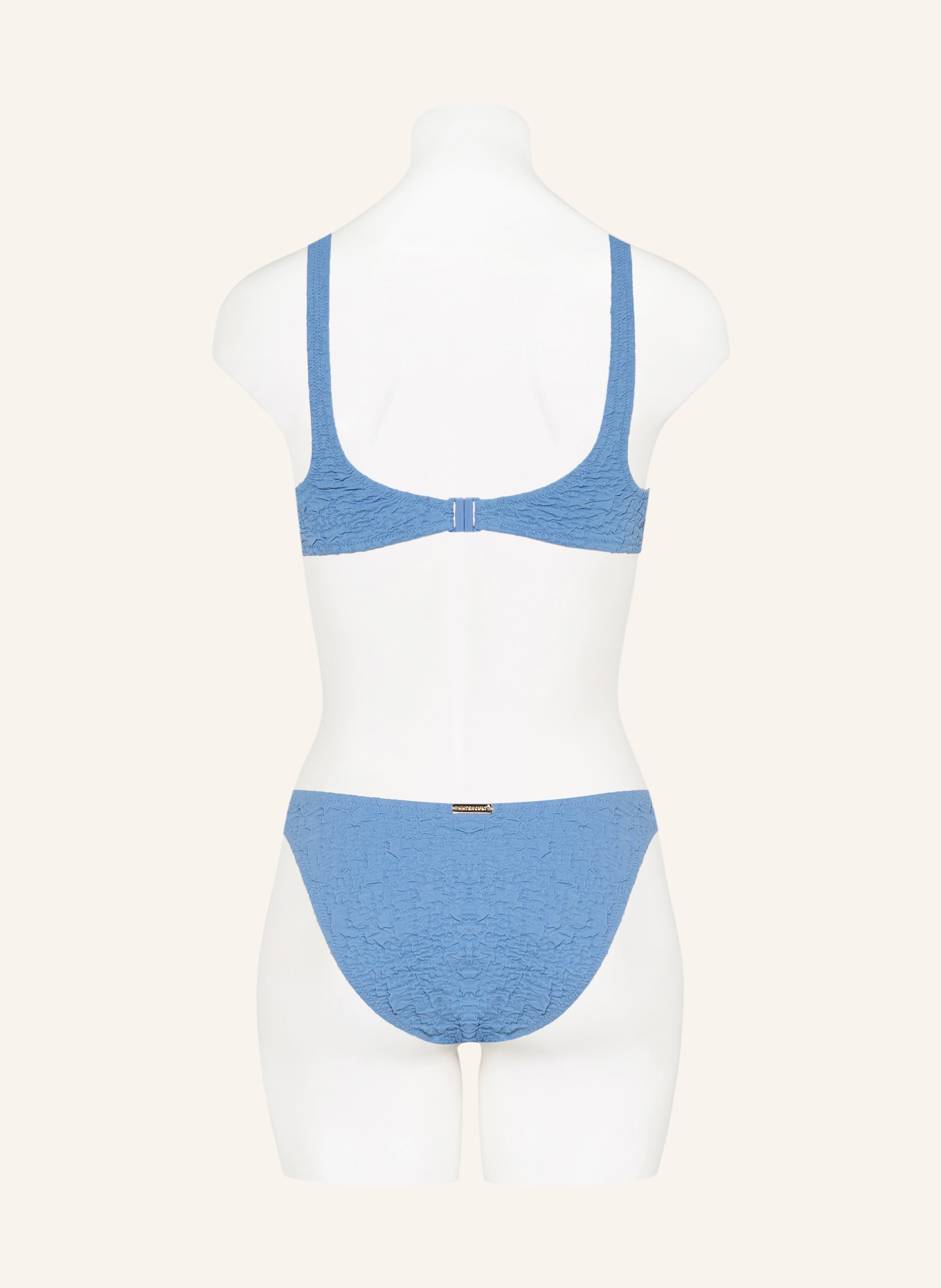 watercult Underwired bikini top TIDAL TEXTURE: LIGHT BLUE