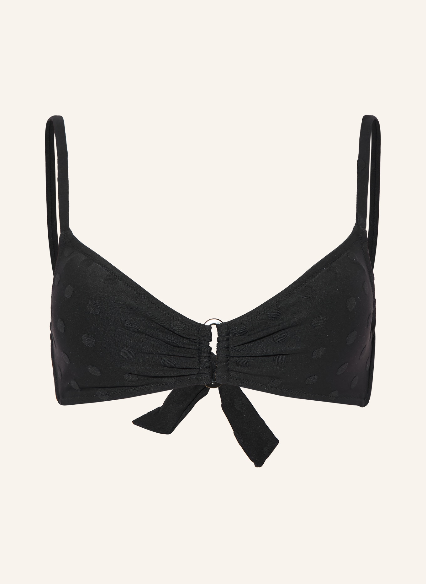 watercult Bralette-Bikini-Top MODERN DOTS: SCHWARZ