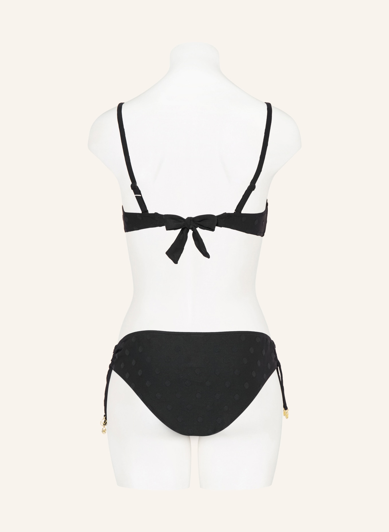 watercult Bralette-Bikini-Top MODERN DOTS: SCHWARZ