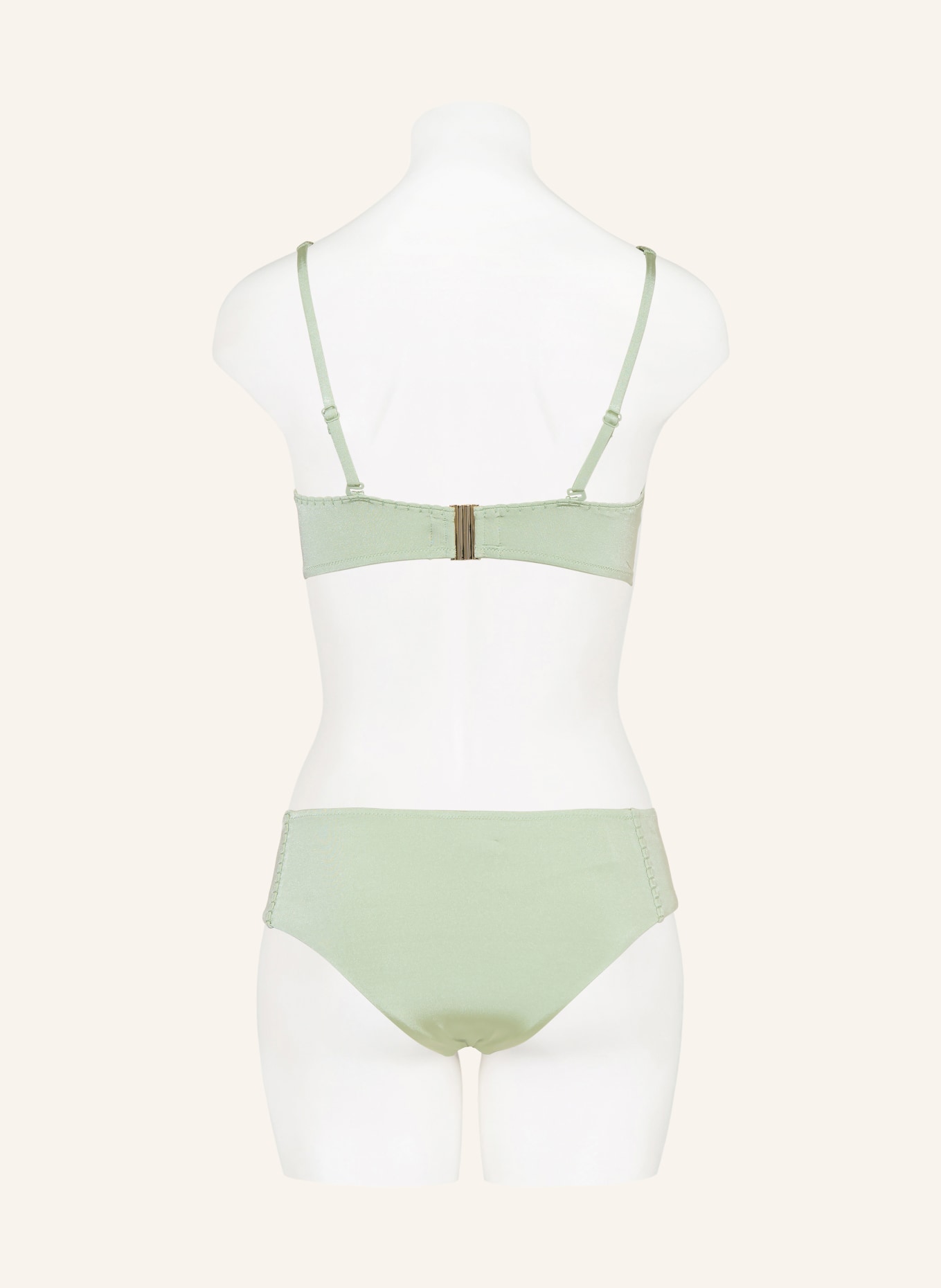 watercult Bustier-bikinitopp CRAFTED ESSENTIALS i omlottstil: LJUSGRÖN